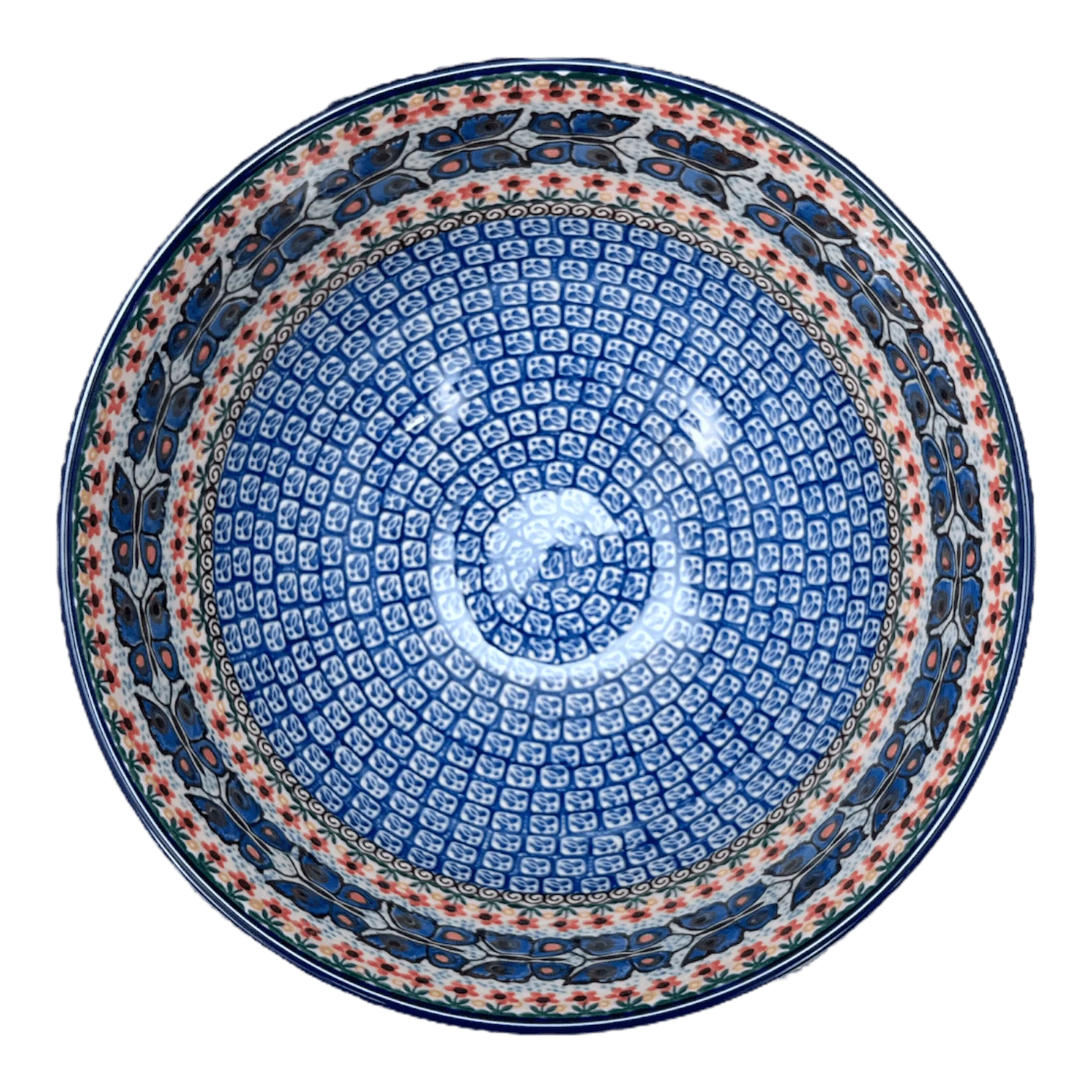 Bowl, Round, Deep, Pedestal, 10" in "Butterfly Parade" by Ceramika Artystyczna | A215-U1493 - Image 3