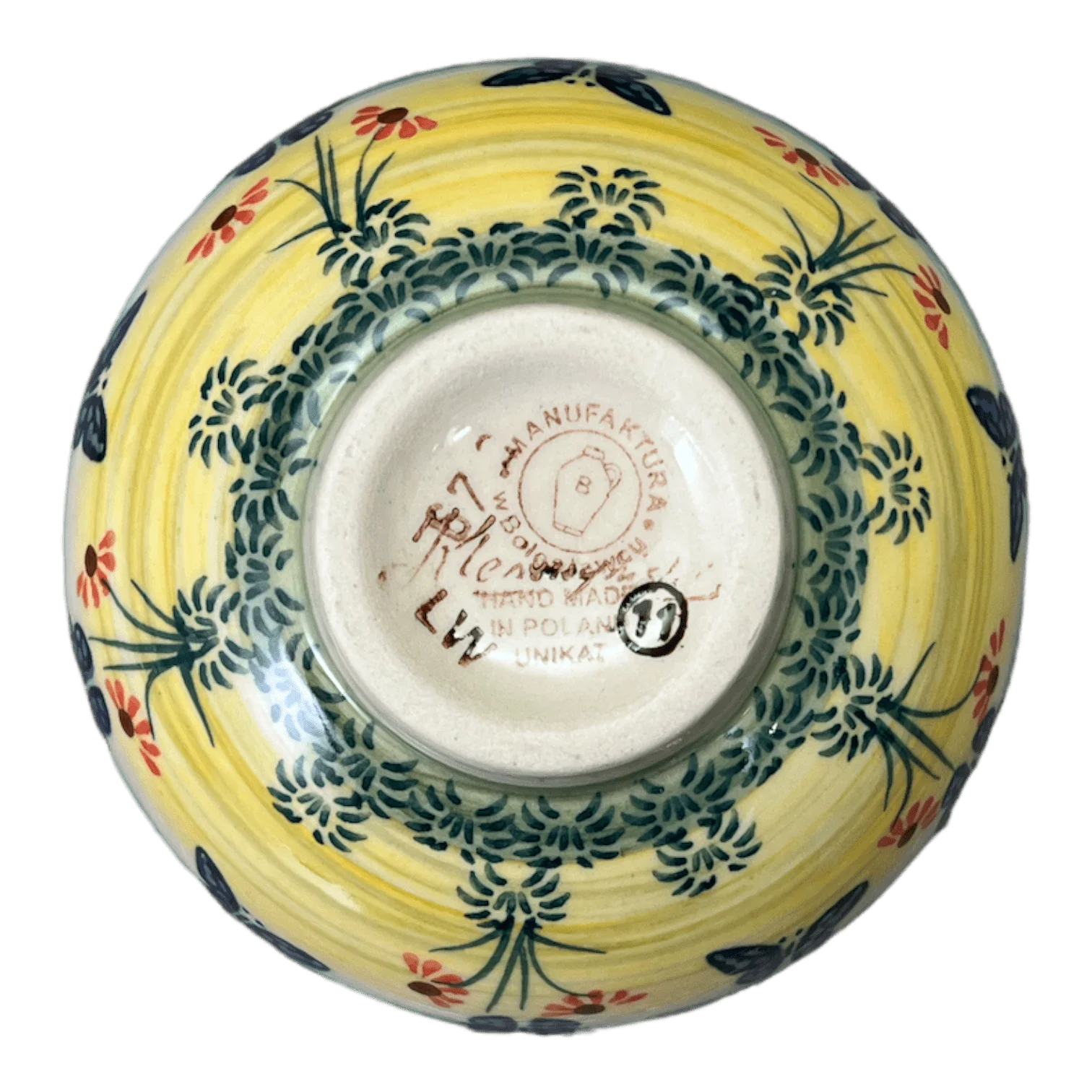 Bowl, Round, Dipping, 4.25" in "Butterflies in Flight" by Manufaktura | M153S-WKM - Image 3
