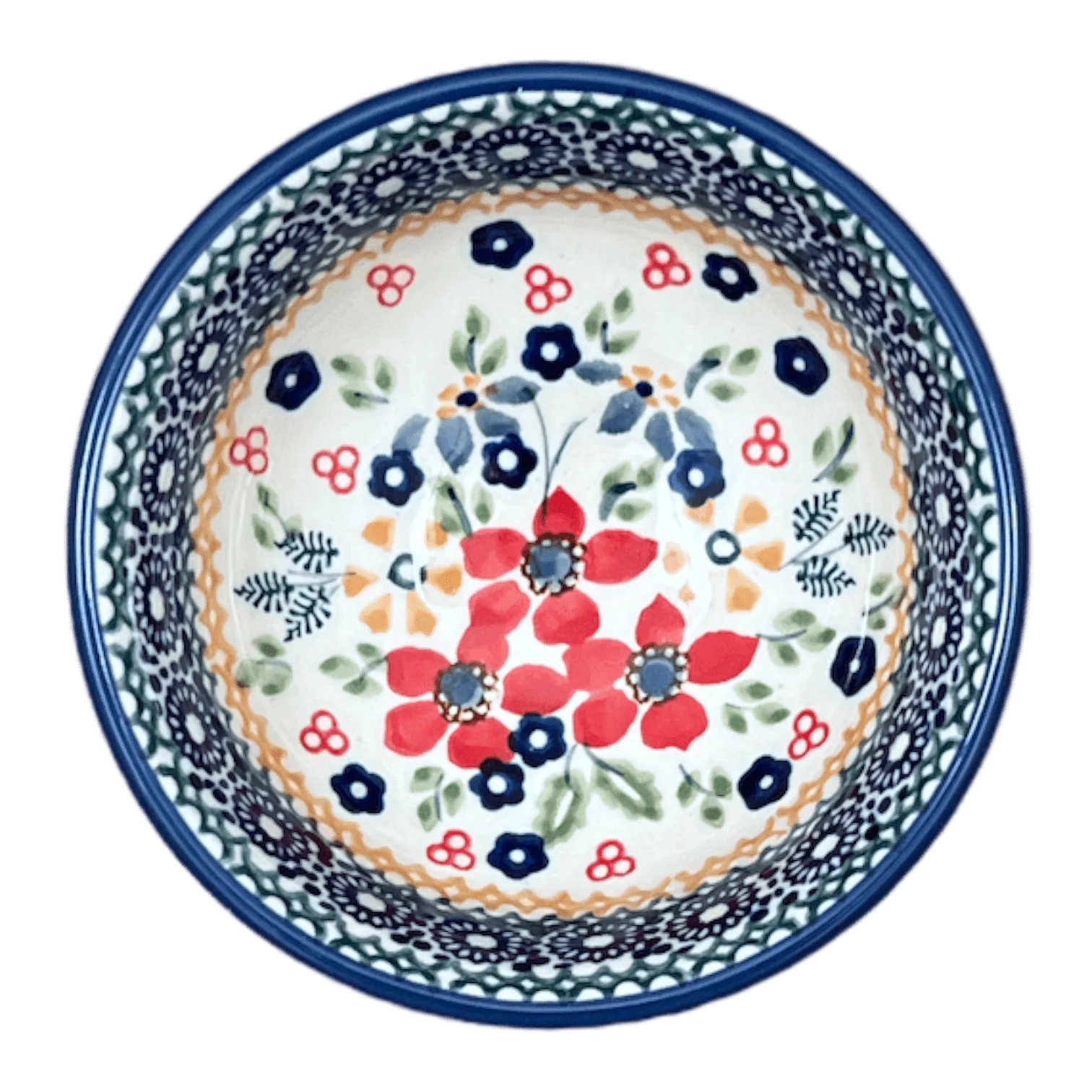 Bowl, Round, Dipping, 4.25" in "Ruby Bouquet" by Manufaktura | M153S-DPCS - Image 2