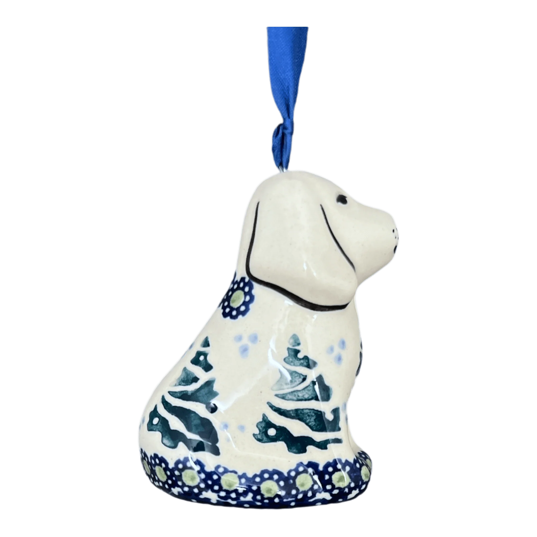 Ornament, Dog, 3" in "Snowy Pines" by Manufaktura | K164T-U22 - Image 2
