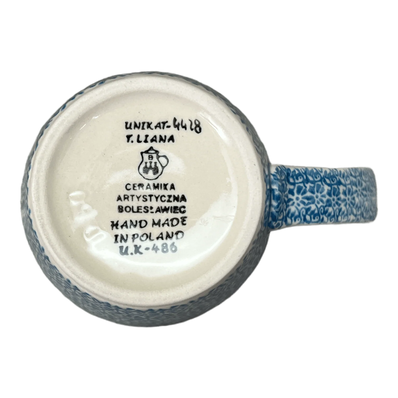 Mug, 22 oz in "Aztec Blues" by Ceramika Artystyczna | AD60-U4428 - Image 3