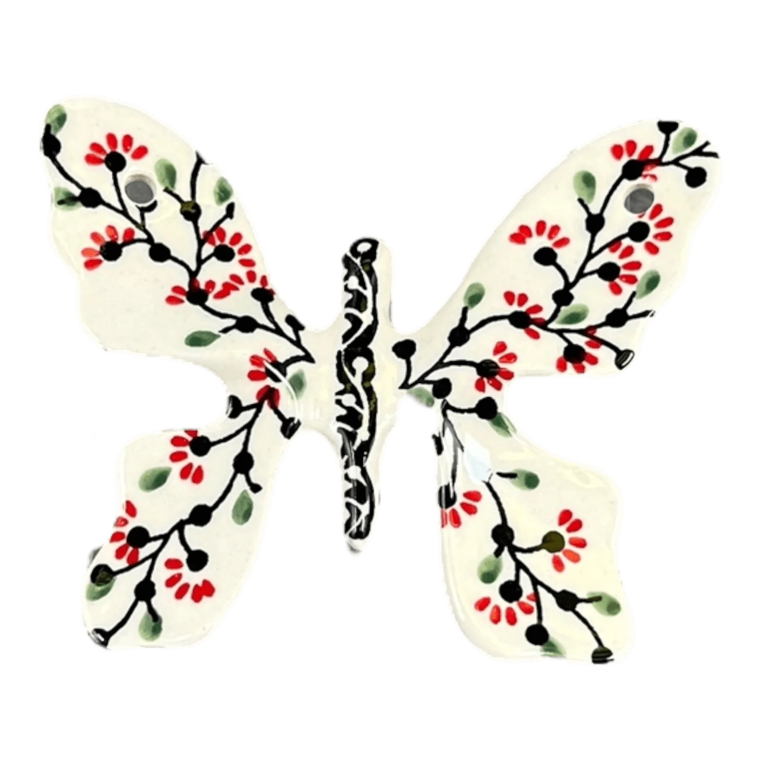 Figurine, Butterfly, 5" in "Cherry Blossoms" by Manufaktura | F039S-DPGJ