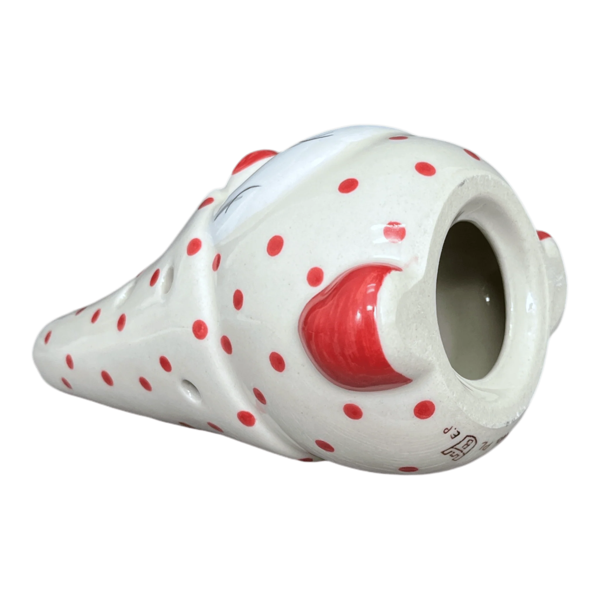 Luminary, Gnome, 8.5" Large in "Dotted Reds" by Galia | GAD41-PG3 - Image 4