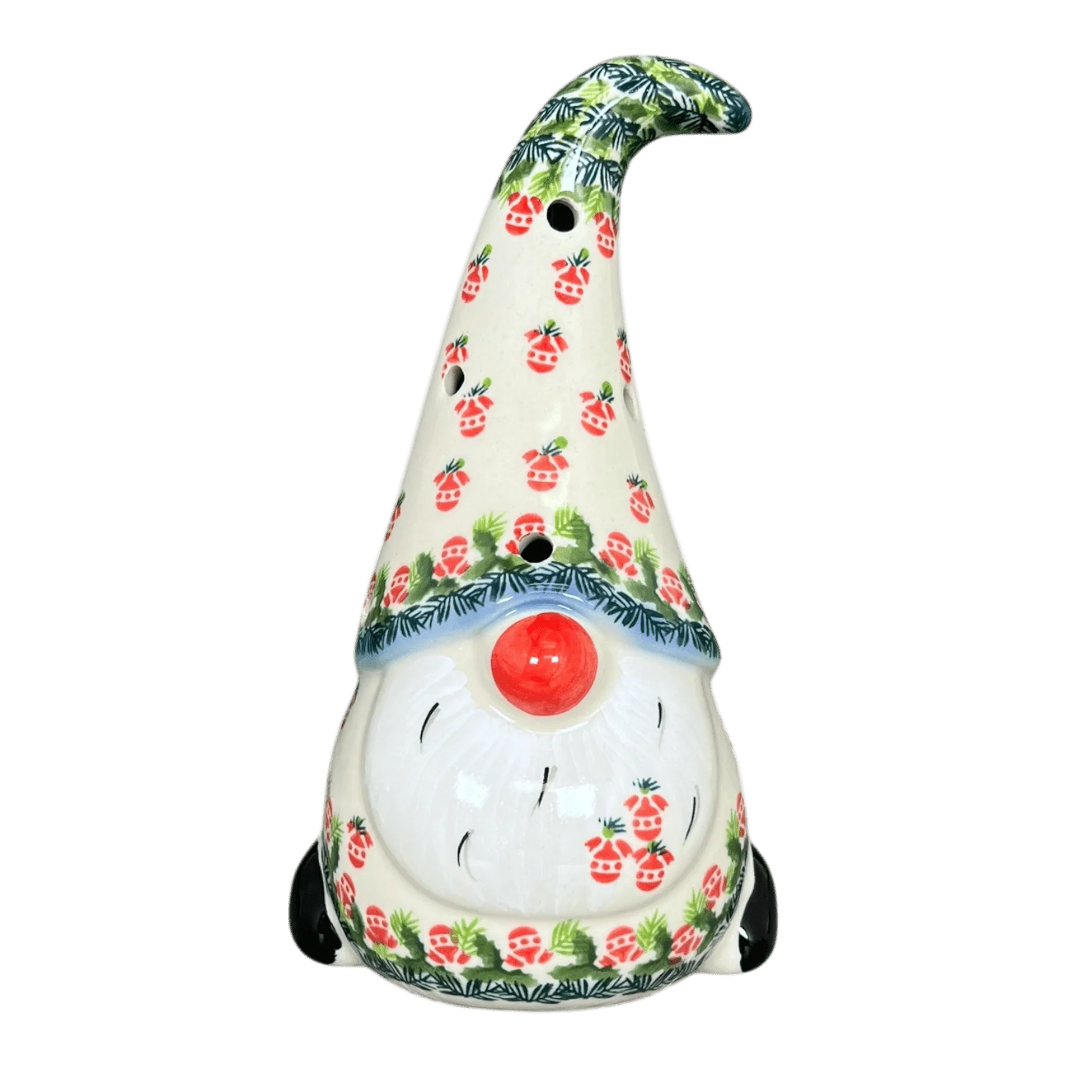Luminary, Gnome, 8.5" Large in "Evergreen Baubles" by Galia | GAD41-PB1