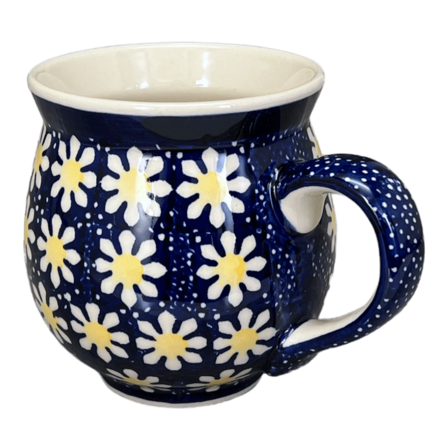 Mug, Belly Mug, 16 oz Large in "Mornin' Daisy" by Manufaktura | K068T-AM - Image 3