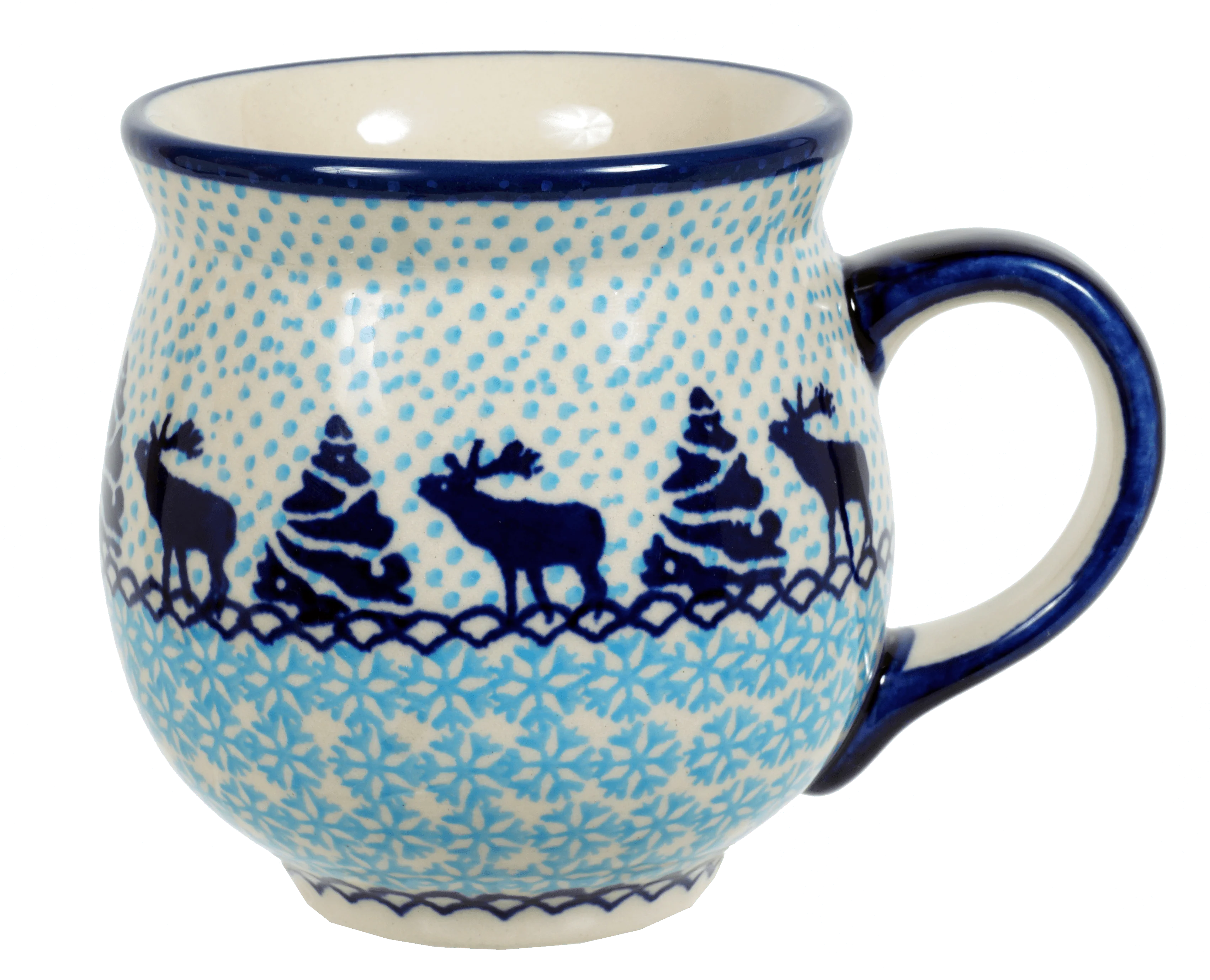 Mug, Belly Mug, 16 oz Large in "Peaceful Season" by Manufaktura | K068T-JG24