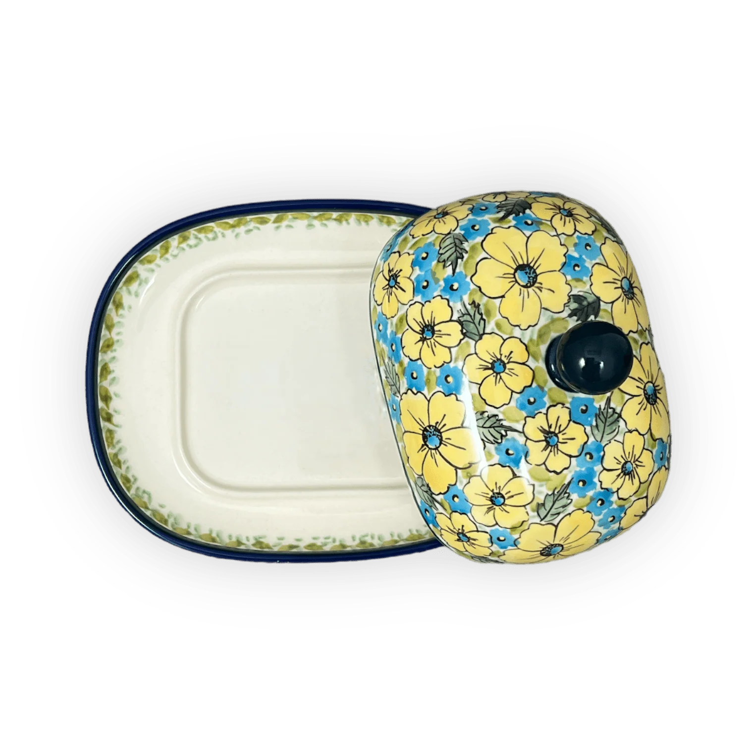Butter Dish, Large, 6" x 8" in "Sunny Meadow" by Zaklady | Y1394-ART332 - Image 4