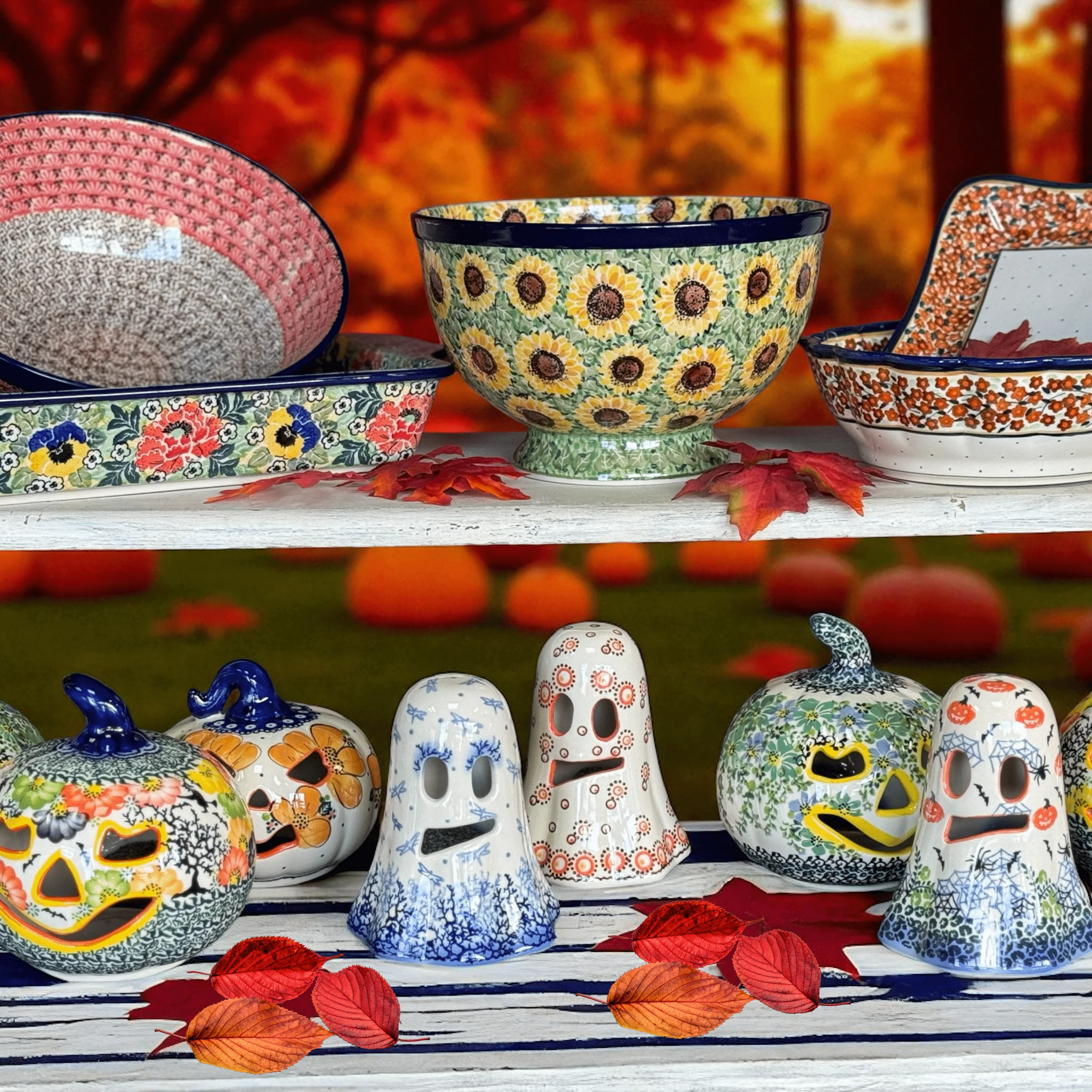Luminary, Ghost, 5.25" in "Sunny Dots" by Galia | GAD46-PK2 - Image 2
