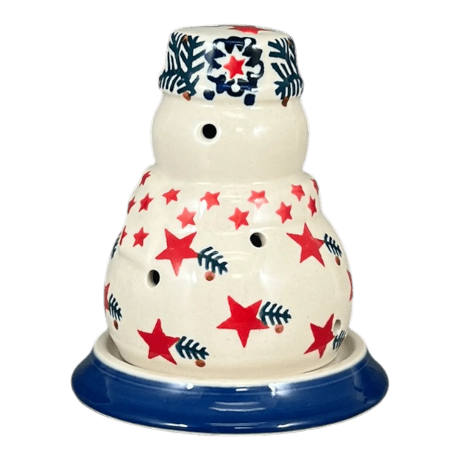 Luminary, Snowman, 5" in "Evergreen Stars" by Manufaktura | L026T-PZGG - Image 3