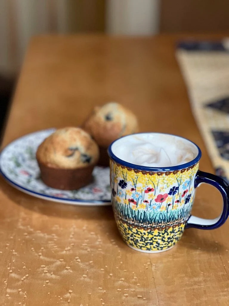 Mug, Mars Mug, 10oz Small in "Butterfly Garden" by Manufaktura | K081T-MOT1 - Image 2