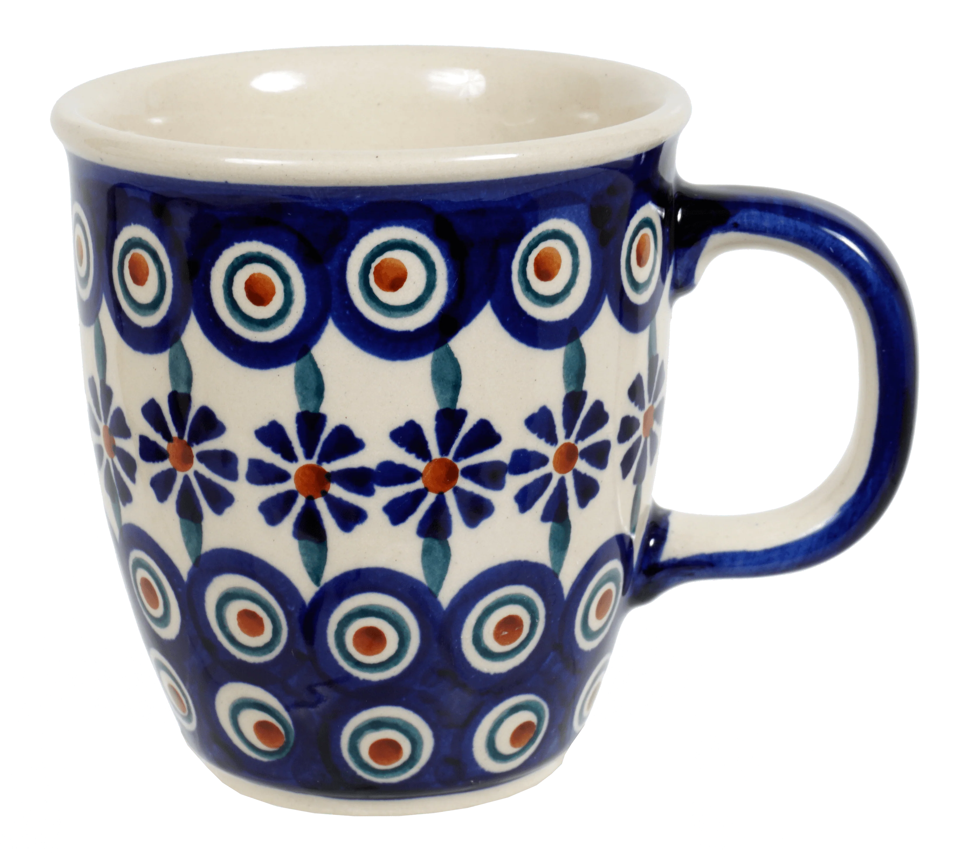 Mug, Mars Mug, 10oz Small in "Floral Peacock" by Manufaktura | K081T-54KK