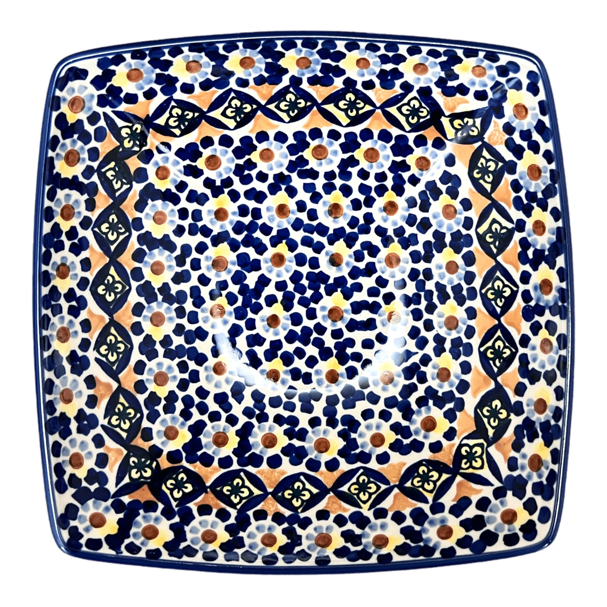Bowl, Square, Nut, Medium, 7.75" in "Kaleidoscope" by Manufaktura | M113U-ASR - Image 3