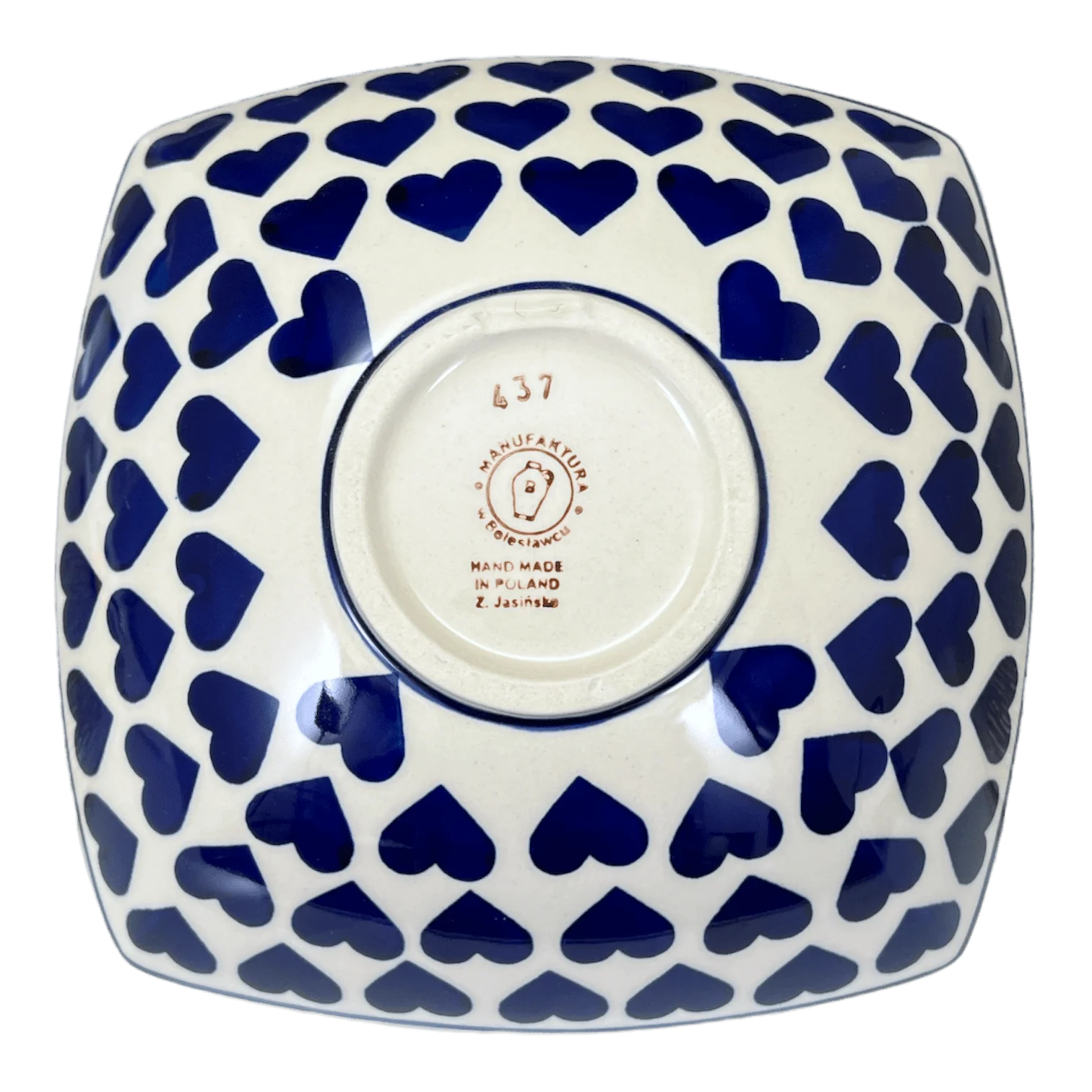 Bowl, Square, Nut, Medium, 7.75" in "Whole Hearted" by Manufaktura | M113T-SEDU - Image 4