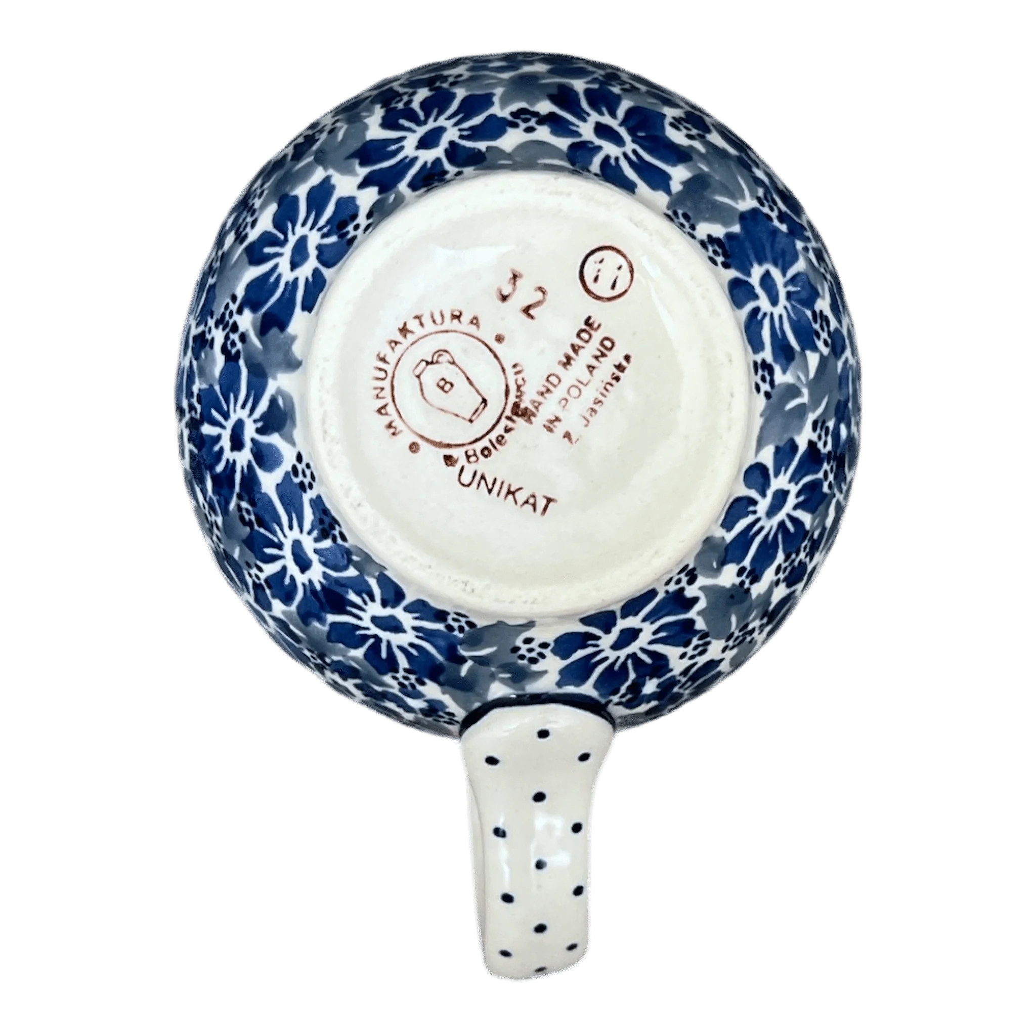 Mug, Belly Mug, 16 oz Large in "Winter Hibiscus" by Manufaktura | K068U-JZ42 - Image 3