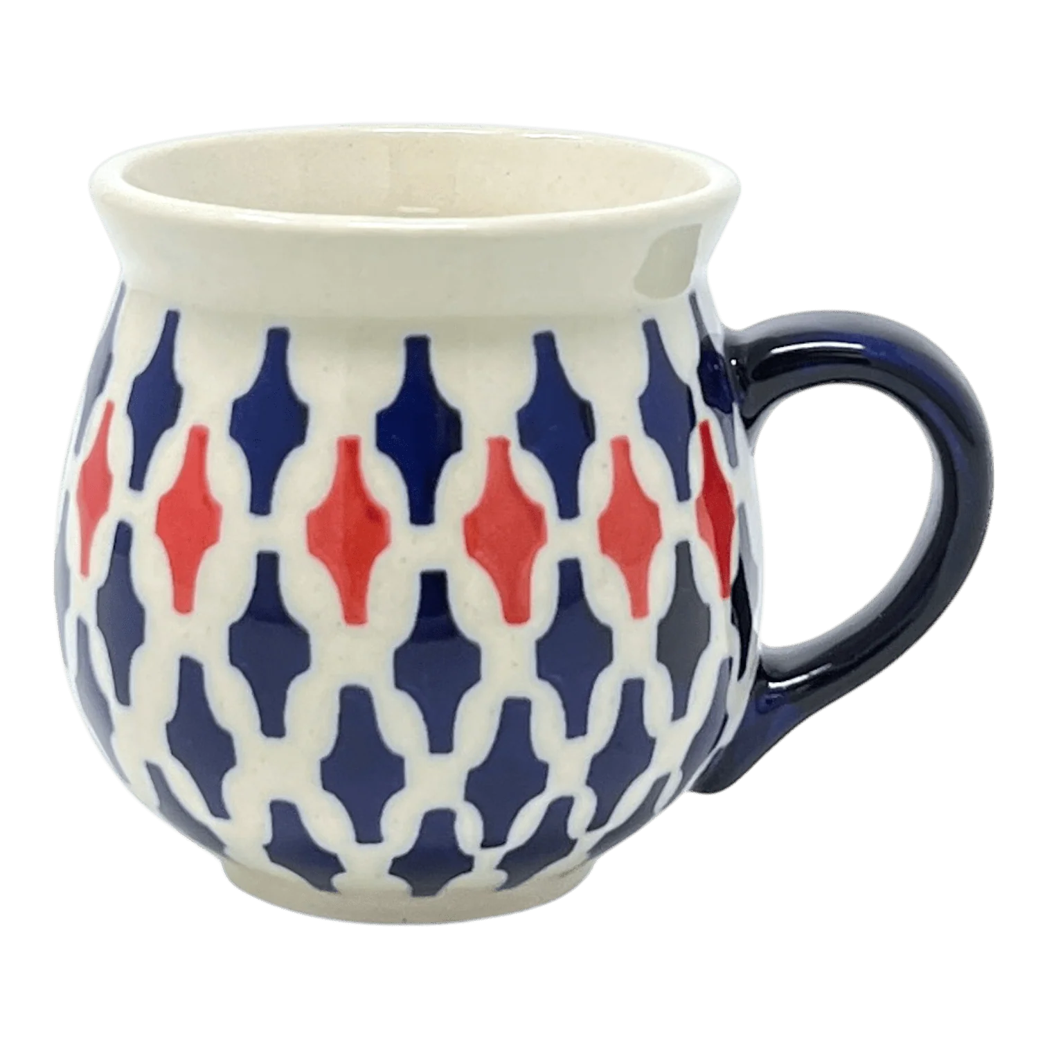 Mug, Belly Mug, Small, 7 oz in "Shock Waves" by Manufaktura | K067U-GZ42