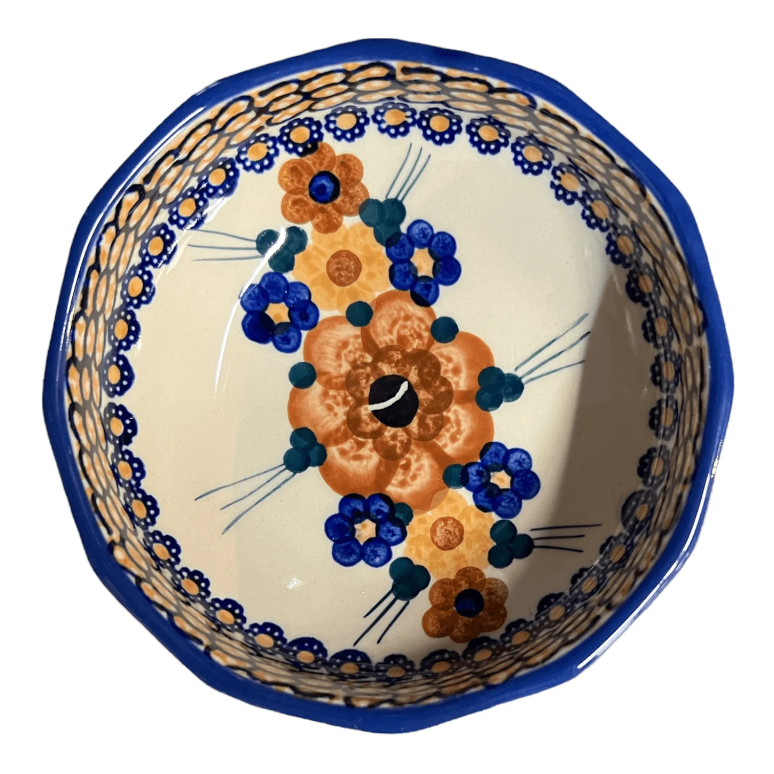 Bowl, Multiangular, 5" in "Bouquet in a Basket" by Manufaktura | M058S-JZK - Image 3
