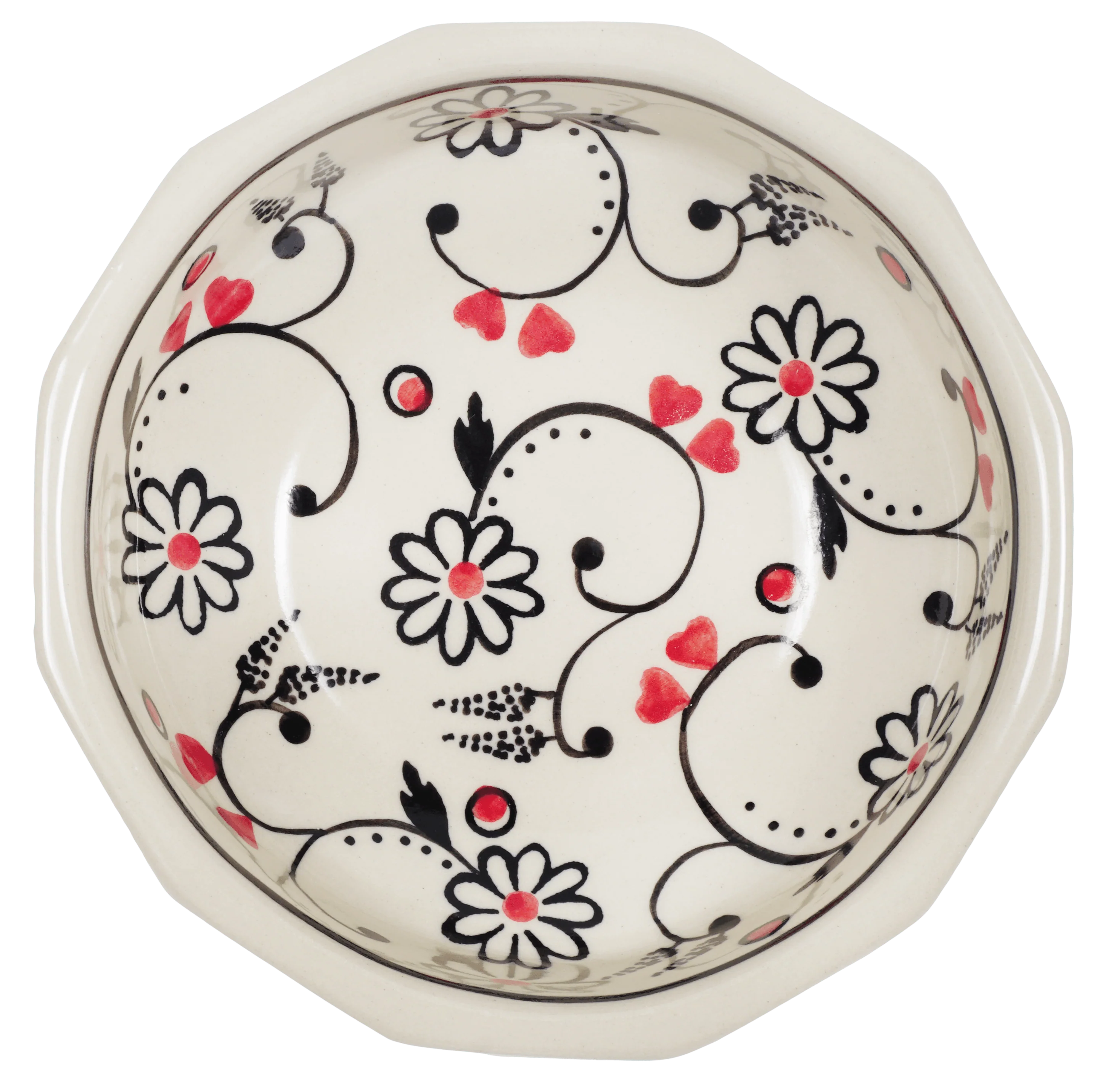 Bowl, Multiangular, 5" in "Night Garden" by Manufaktura | M058U-BL02 - Image 3