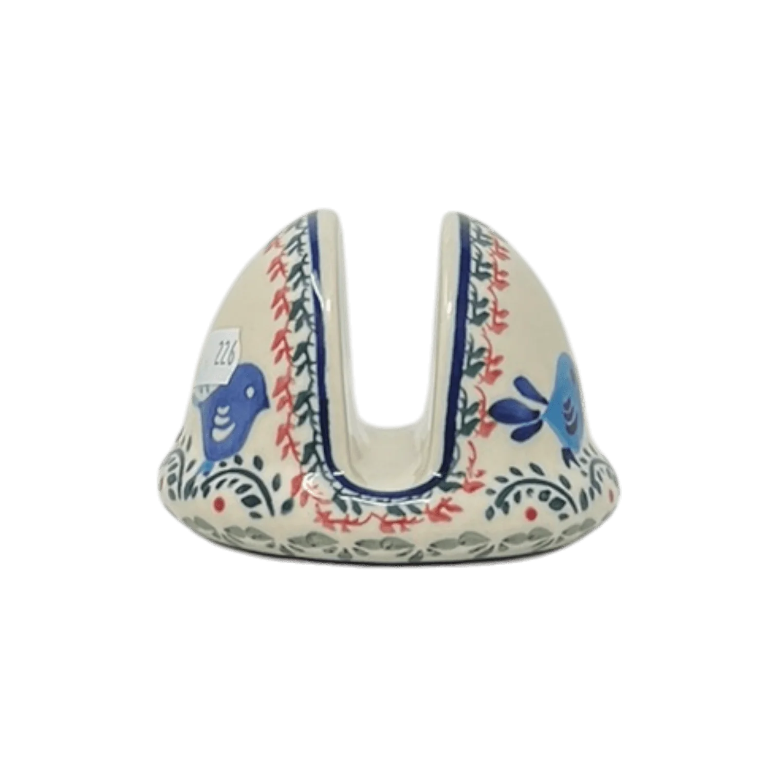Napkin Holder, Round, 3" in "Circling Bluebirds" by Zaklady | Y1109-ART214 - Image 3
