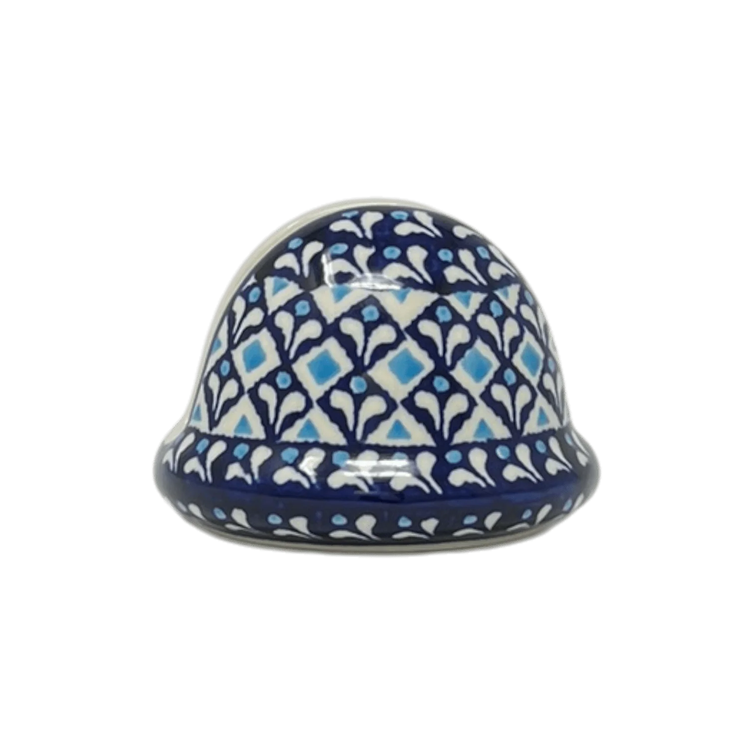 Napkin Holder, Round, 3" in "Mosaic Blues" by Zaklady | Y1109-D910