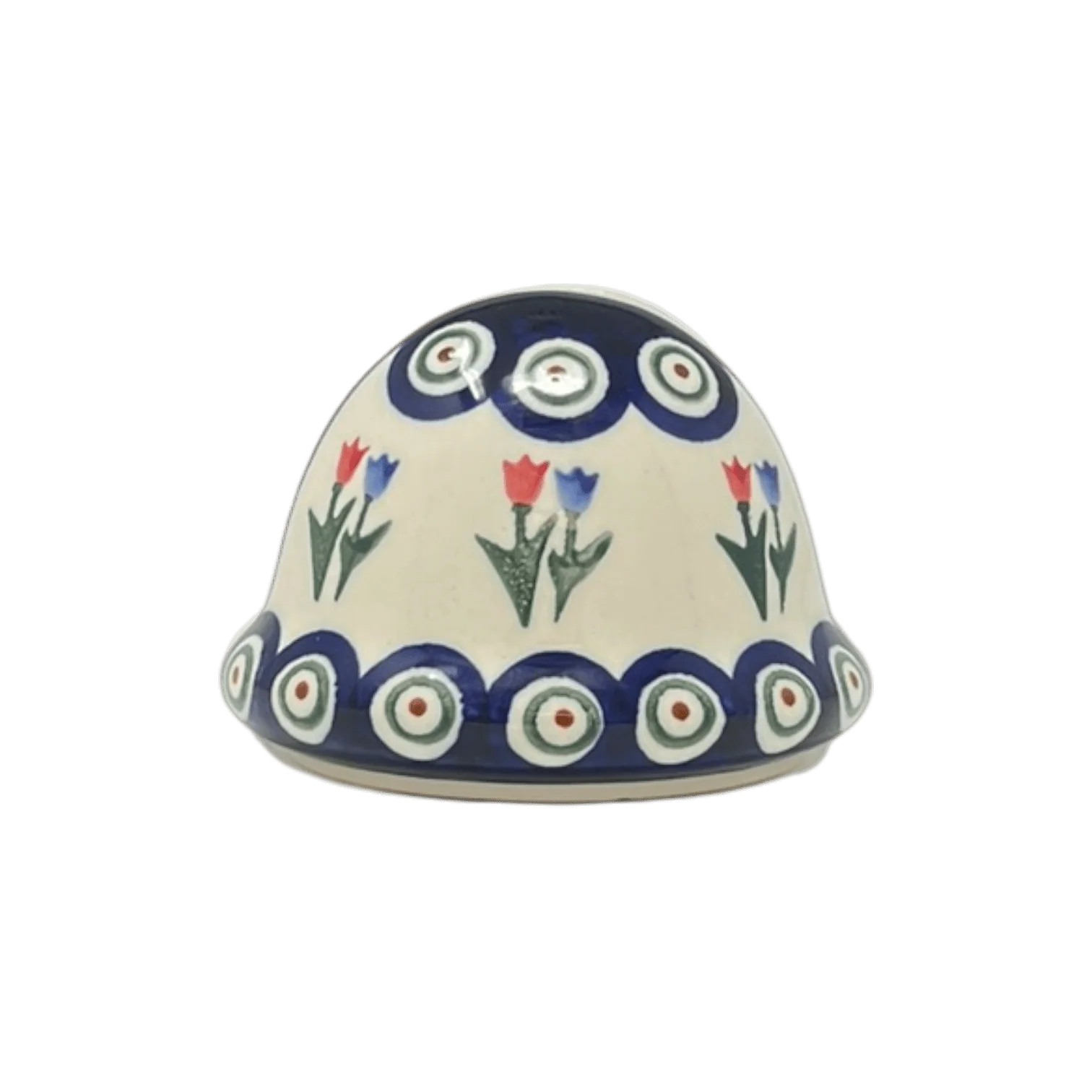Napkin Holder, Round, 3" in "Peacock Tulip Medley" by Zaklady | Y1109-D809