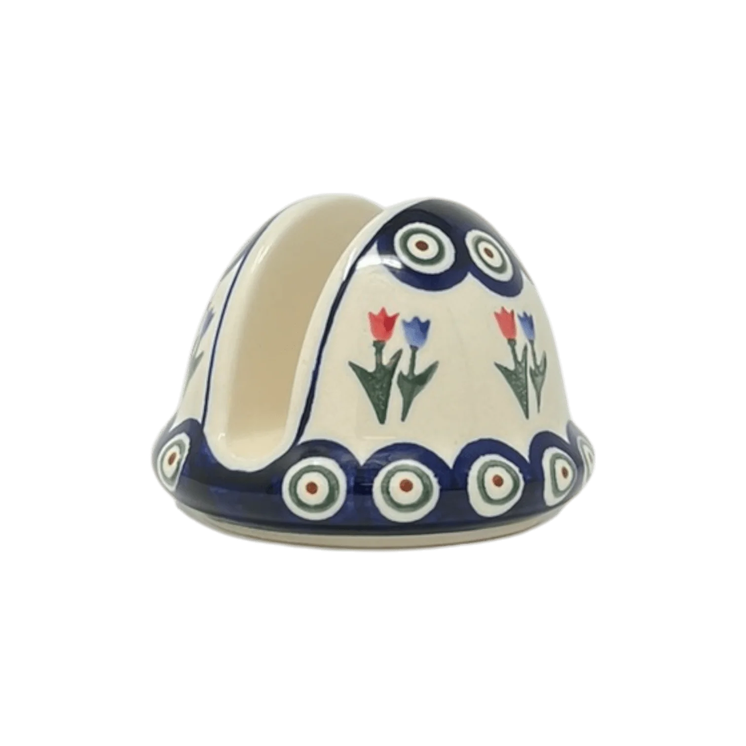 Napkin Holder, Round, 3" in "Peacock Tulip Medley" by Zaklady | Y1109-D809 - Image 4