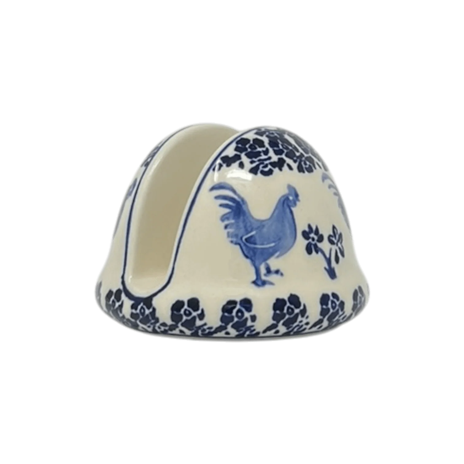 Napkin Holder, Round, 3" in "Rooster Blues" by Zaklady | Y1109-D1149 - Image 4