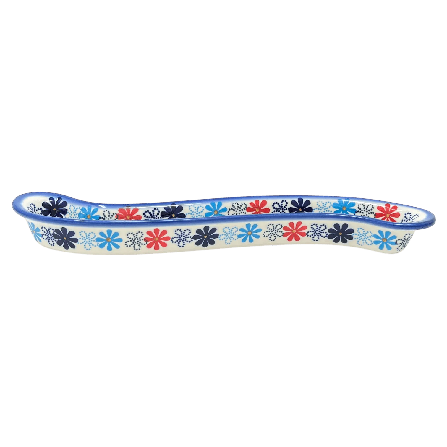 Olive Boat, Curved, 13" x 1.75" in "Flower Child" by Andy | NDA132-44