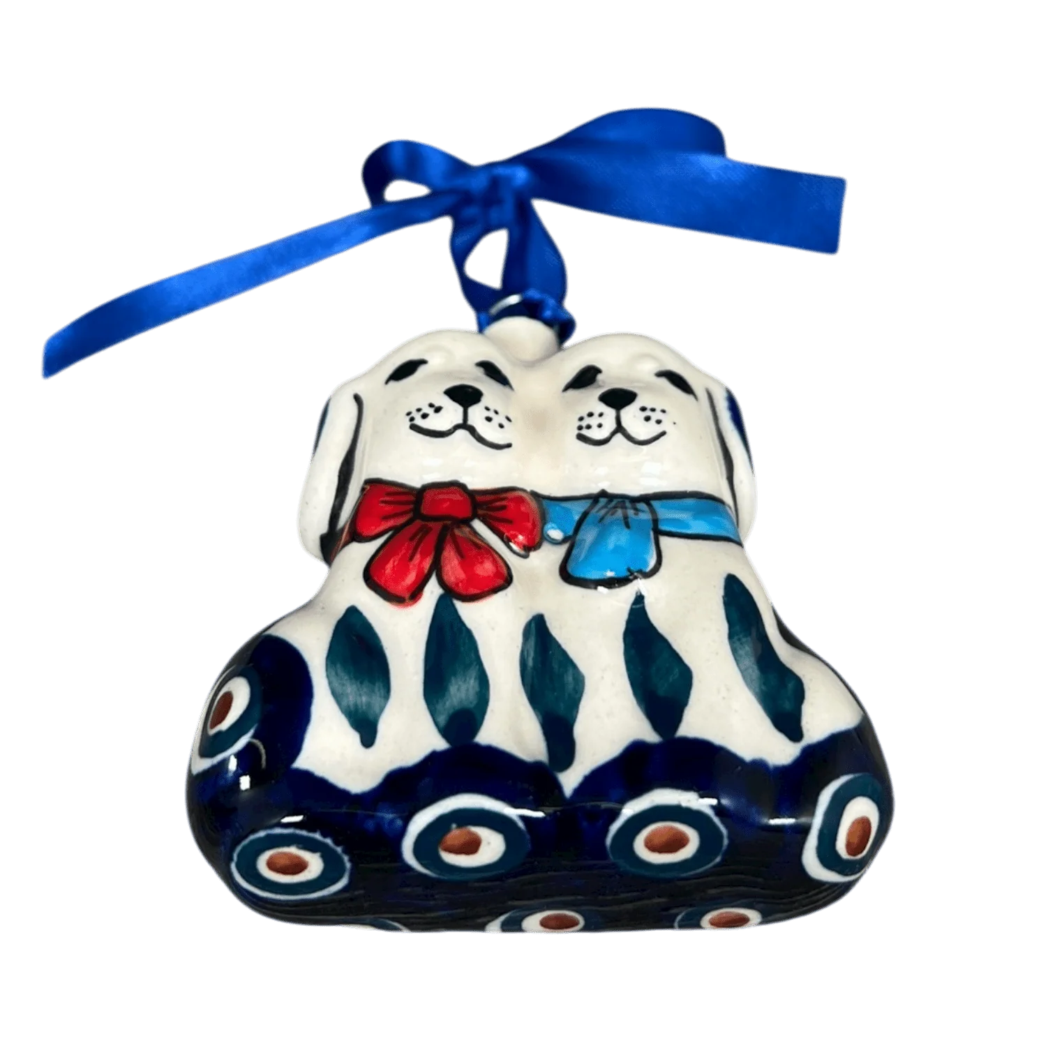 Ornament, Puppy Dogs, 2.5" in "Peacock" by Manufaktura | K015T-54 - Image 3