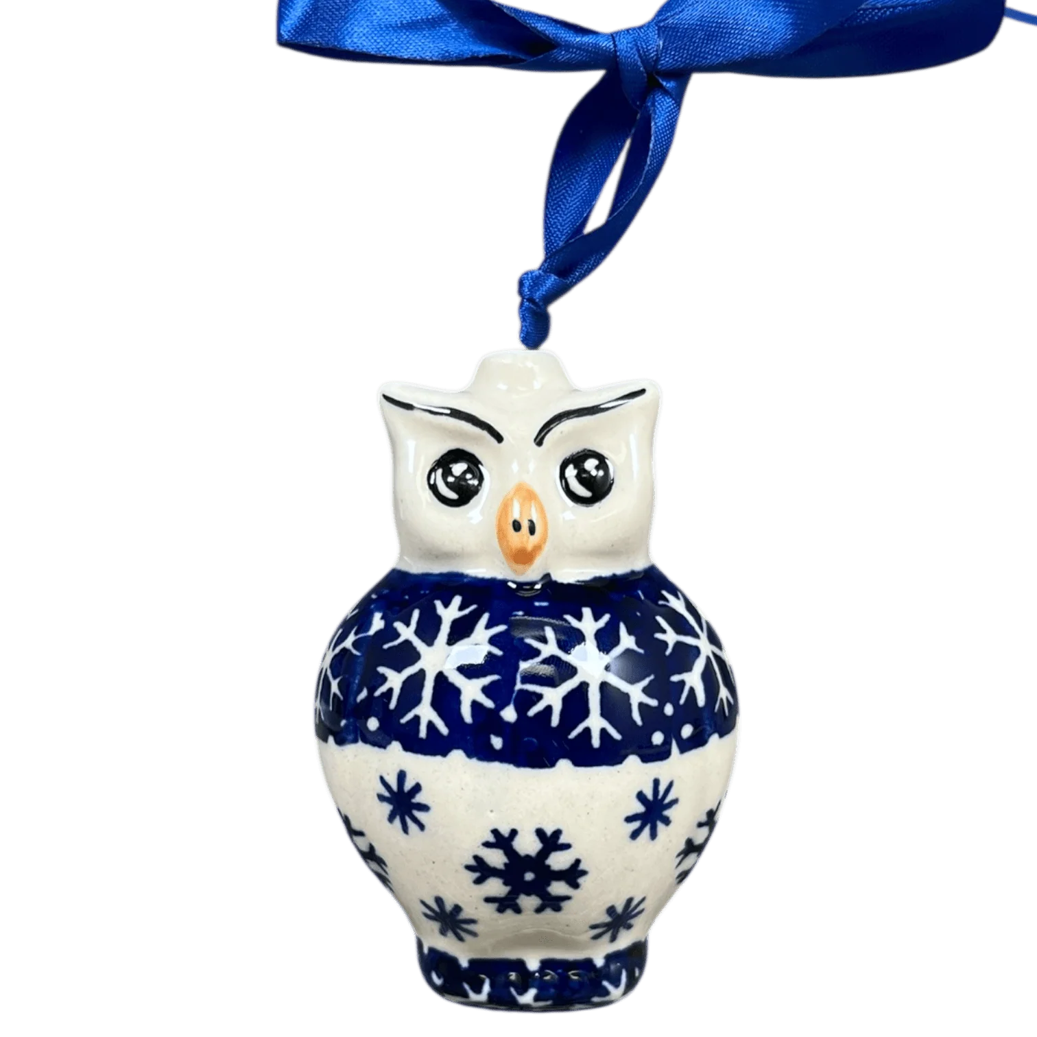 Ornament, Owl, 2" in "Snow Drift" by Manufaktura | K026T-PZ