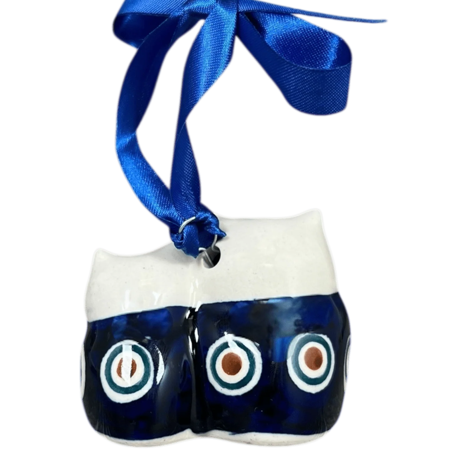 Ornament, Two Owl, 2" in "Peacock" by Manufaktura | K020T-54 - Image 3