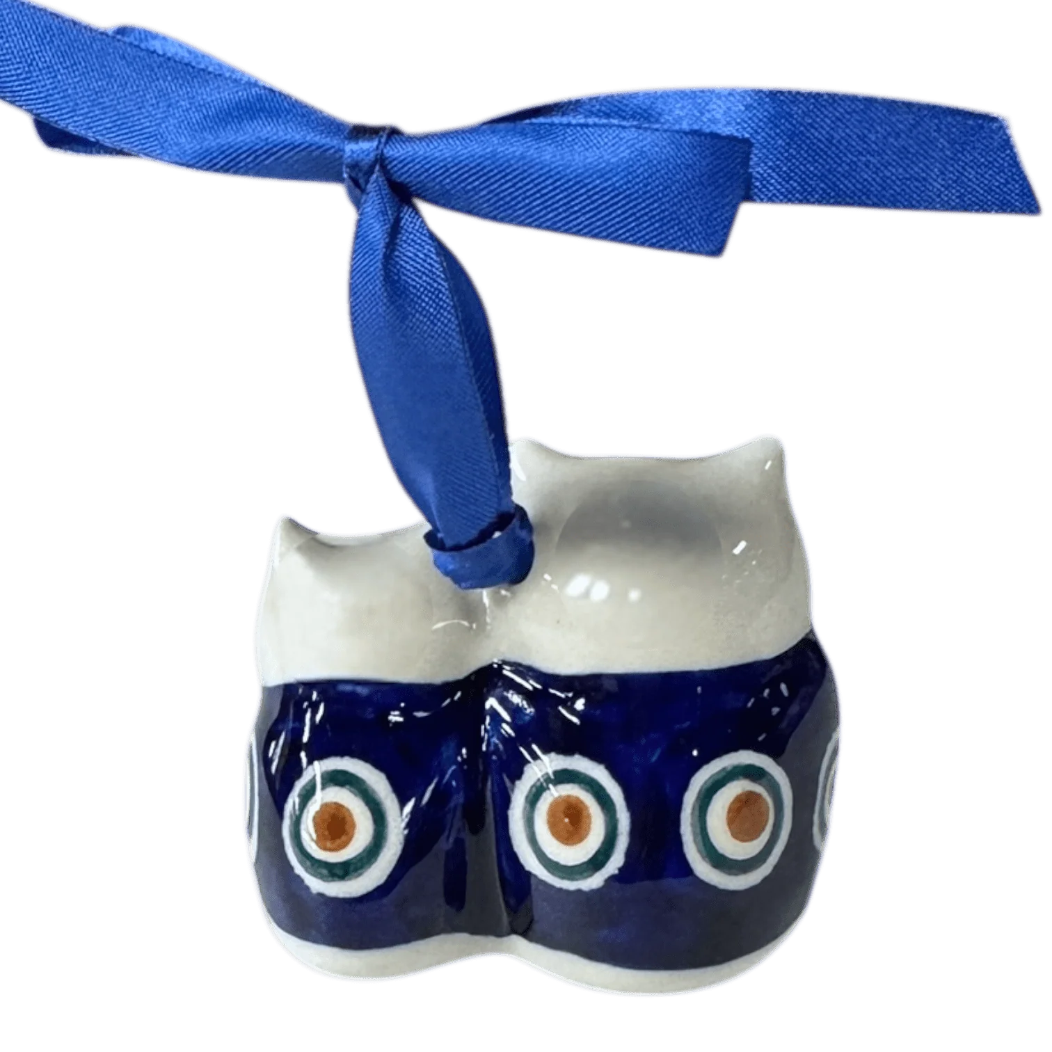 Ornament, Two Owl, 2" in "Peacock in Line" by Manufaktura | K020T-54A - Image 3