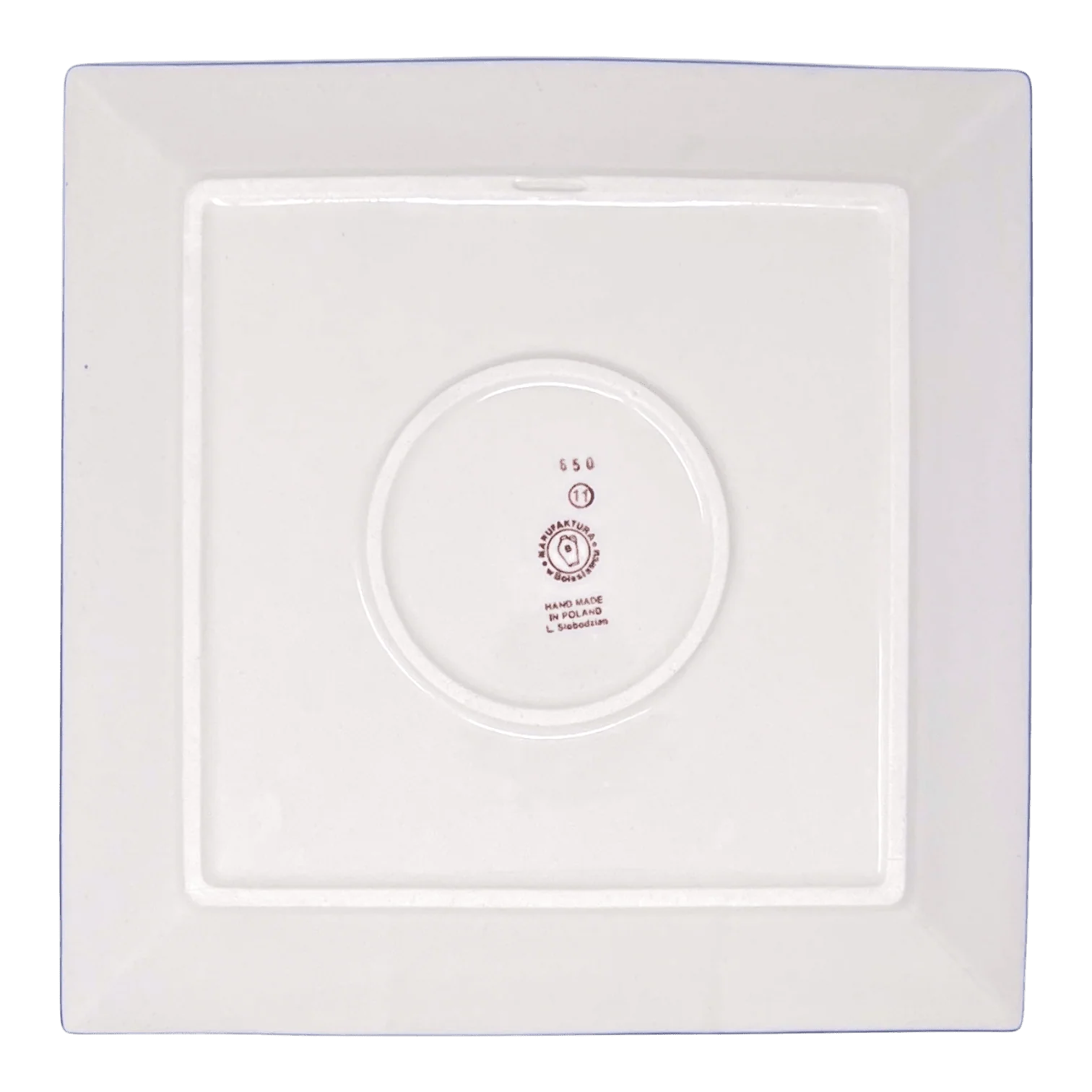 Plate, Square, Dinner, 11.25" Plate in "Kitty Cat Path" by Manufaktura | T145T-KOT6 - Image 4