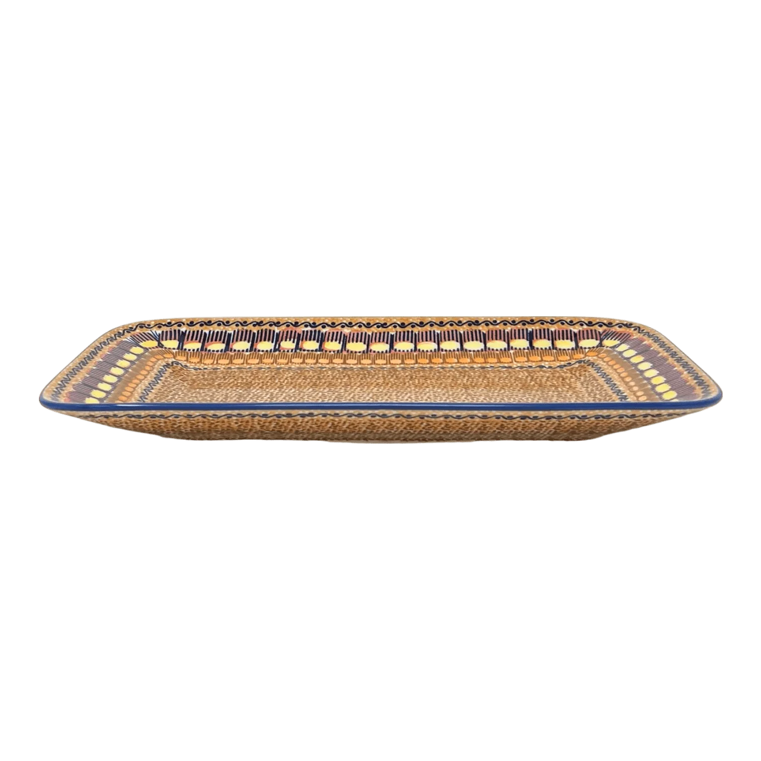 Platter, Rectangular, 14" x 8" in "Desert Sunrise" by Manufaktura | P202U-KLJ - Image 3