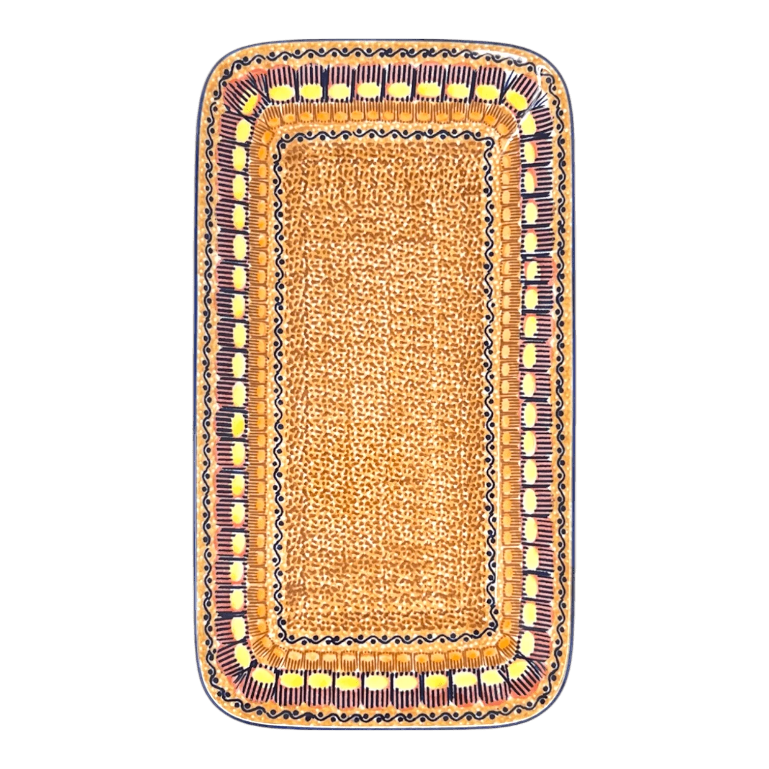 Platter, Rectangular, 14" x 8" in "Desert Sunrise" by Manufaktura | P202U-KLJ - Image 4
