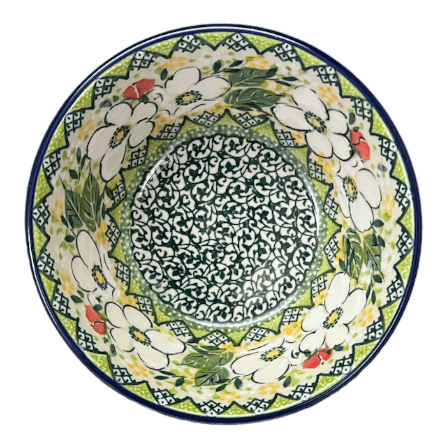 Bowl, Round, Ridged, 5.5" in "White Cosmos" by Ceramika Artystyczna | A696-U4813 - Image 3