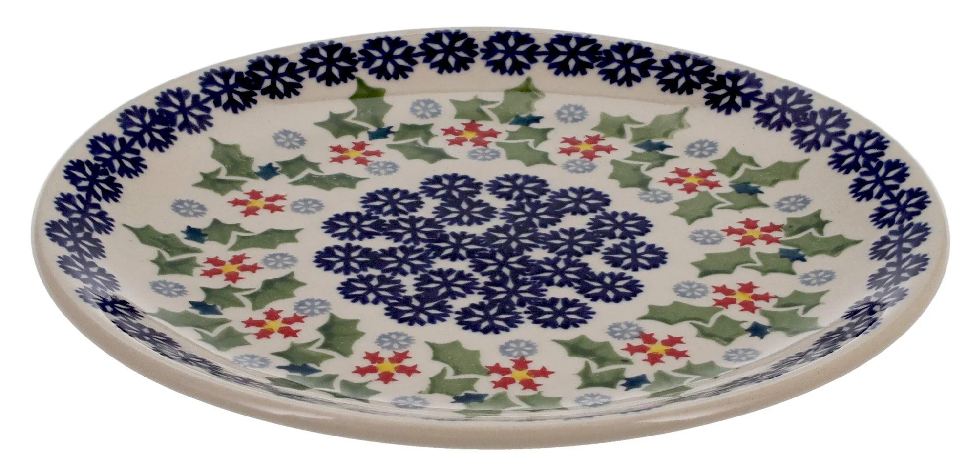 Plate, Round, Dessert, 7.25" in "Holly In Bloom" by Manufaktura | T131T-IN13 - Image 3