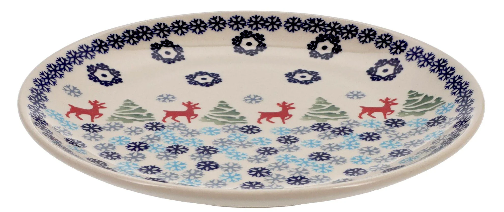 Plate, Round, Salad, 8.5" in "Reindeer Games" by Manufaktura | T134T-BL07 - Image 2