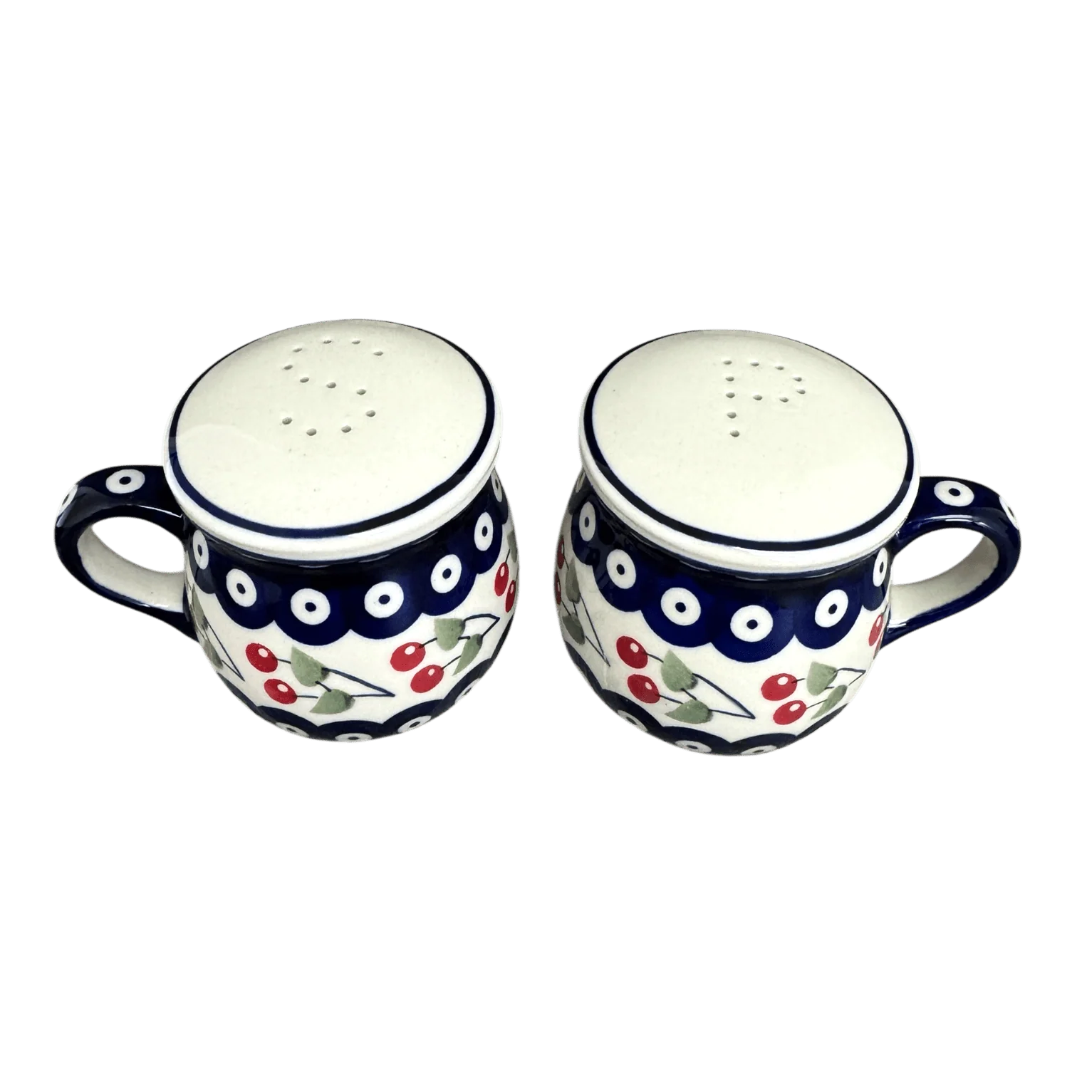 Salt & Pepper, Mug, 4" in "Cherry Dot" by Manufaktura | S138T-70WI - Image 2