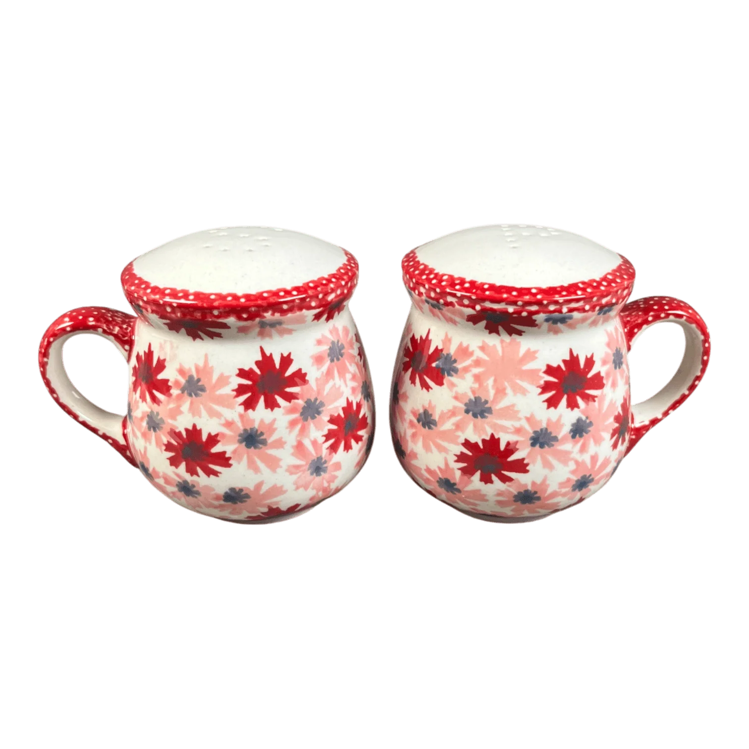 Salt & Pepper, Mug, 4" in "Scarlet Daisy" by Manufaktura | S138U-AS73