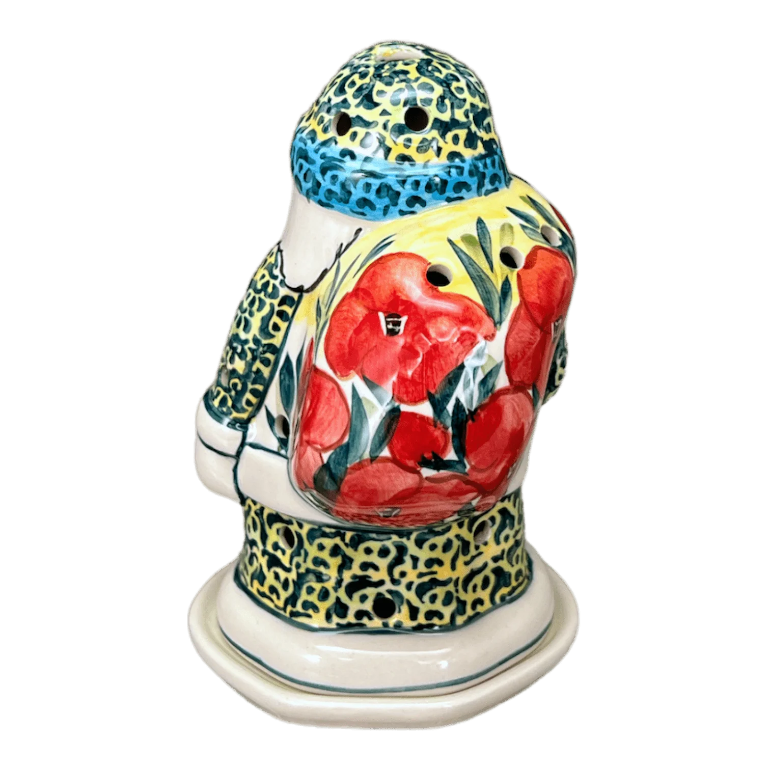 Luminary, Santa, 6.25" in "Poppies in Bloom" by Manufaktura | L030S-JZ34 - Image 2