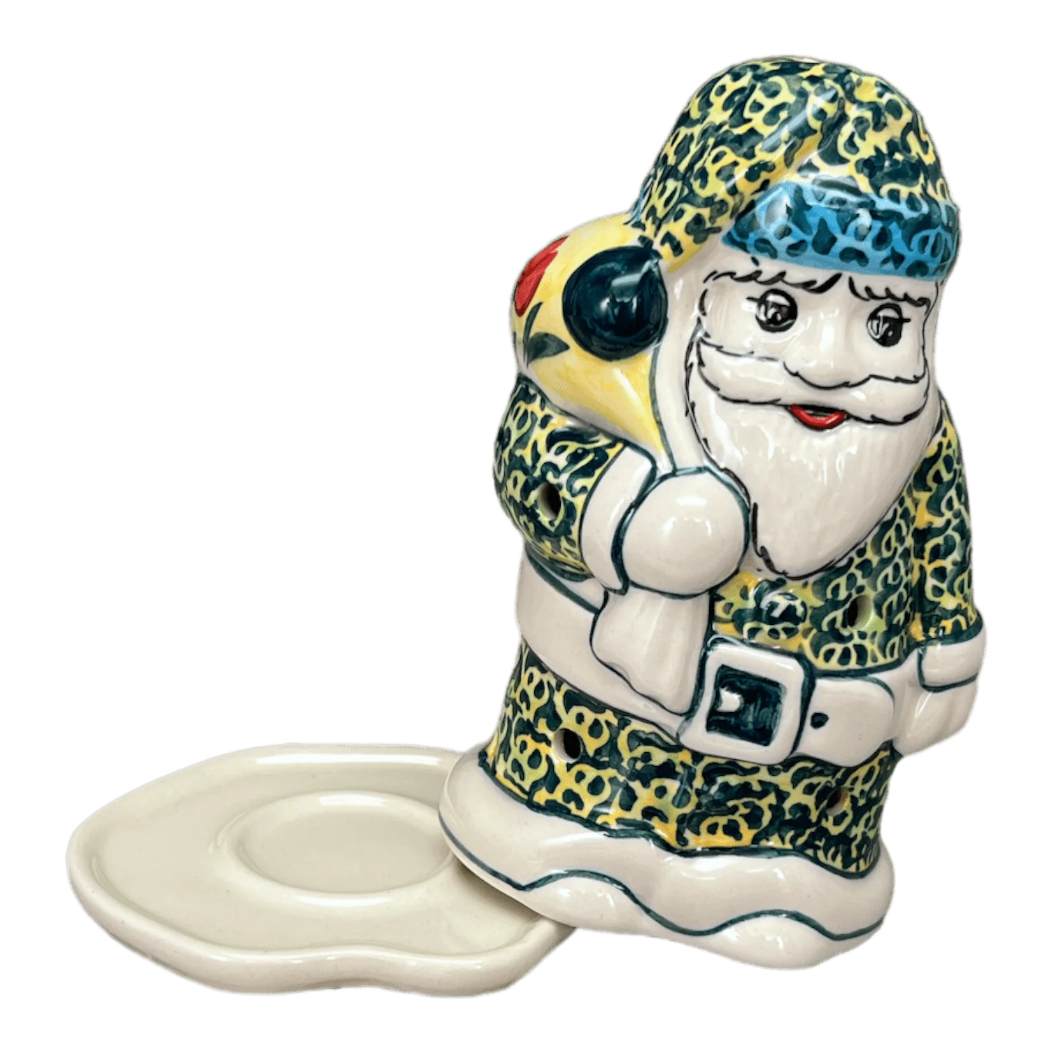 Luminary, Santa, 6.25" in "Poppies in Bloom" by Manufaktura | L030S-JZ34 - Image 3