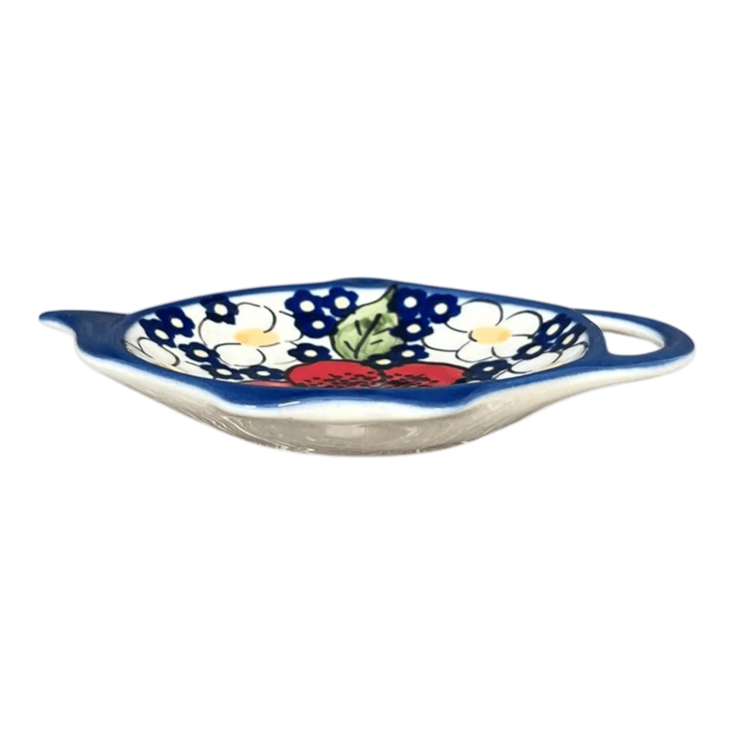 Saucer, Teapot, 4.25" x 3.25" in "Poppies & Posies" by Manufaktura | P094S-IM02 - Image 3