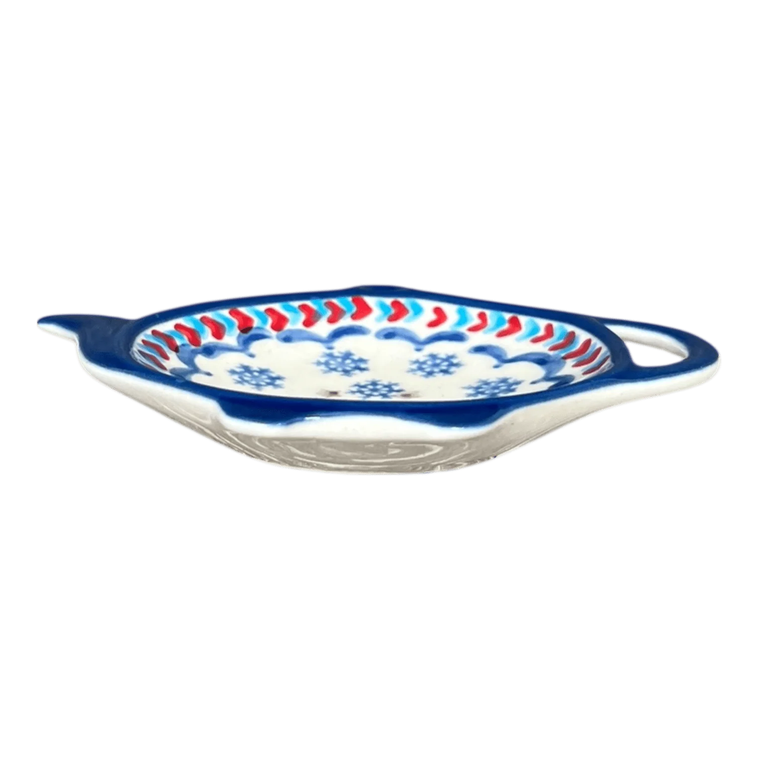 Saucer, Teapot, 4.25" x 3.25" in "Snowflake Love" by Manufaktura | P094U-PS01 - Image 3