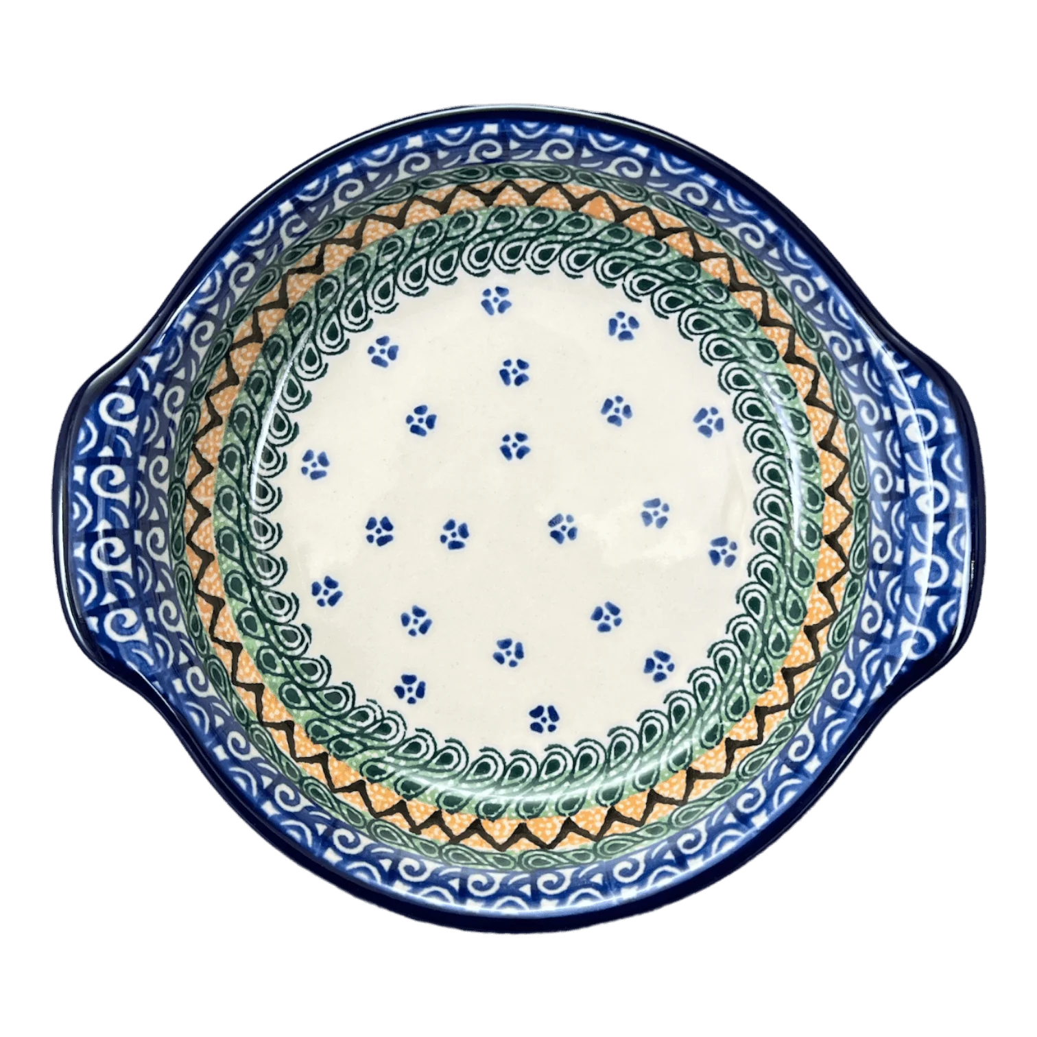 Casserole, Round, Small, 6.5" x 7.25" in "Aztec Paws" by Ceramika Artystyczna | A142-945X - Image 2