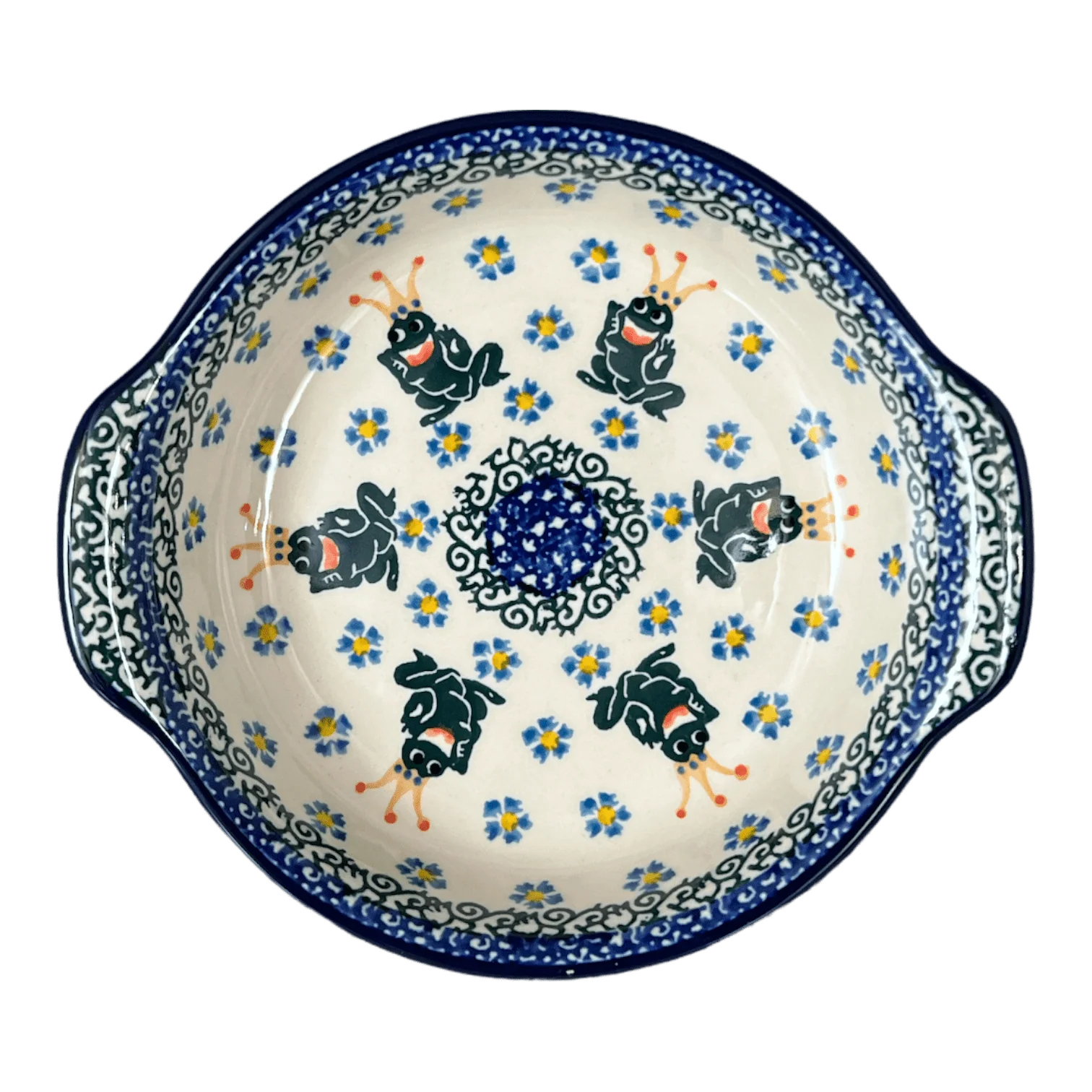 Casserole, Round, Small, 6.5" x 7.25" in "Frog Prince" by Ceramika Artystyczna | A142-U9969 - Image 2