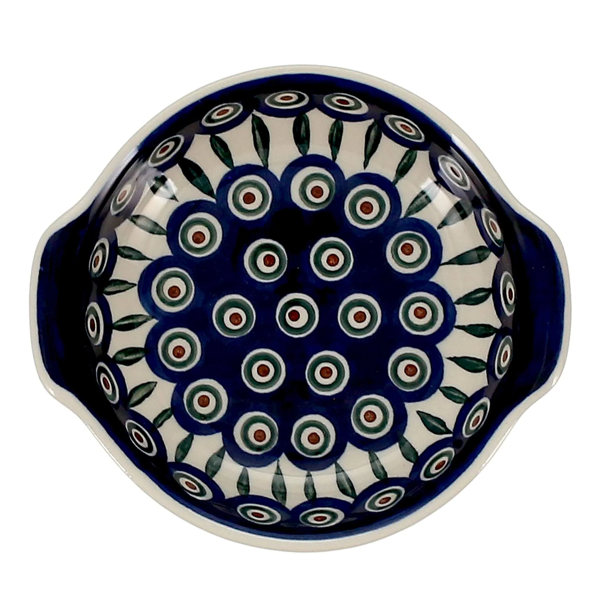 Casserole, Round, Small, 6.5" x 7.25" in "Peacock" by Ceramika Artystyczna | A142-54 - Image 2