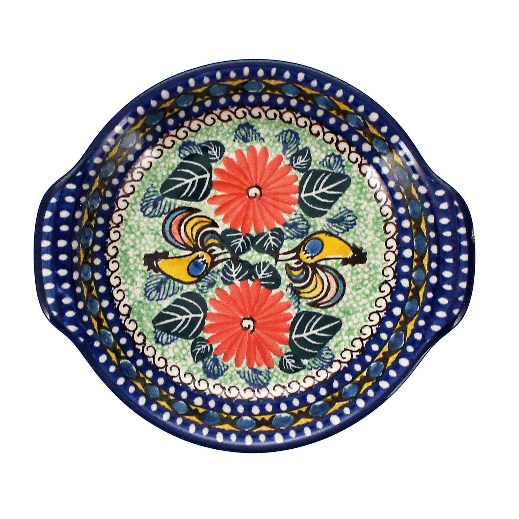 Casserole, Round, Small, 6.5" x 7.25" in "Regal Roosters" by Ceramika Artystyczna | A142-U2617 - Image 4