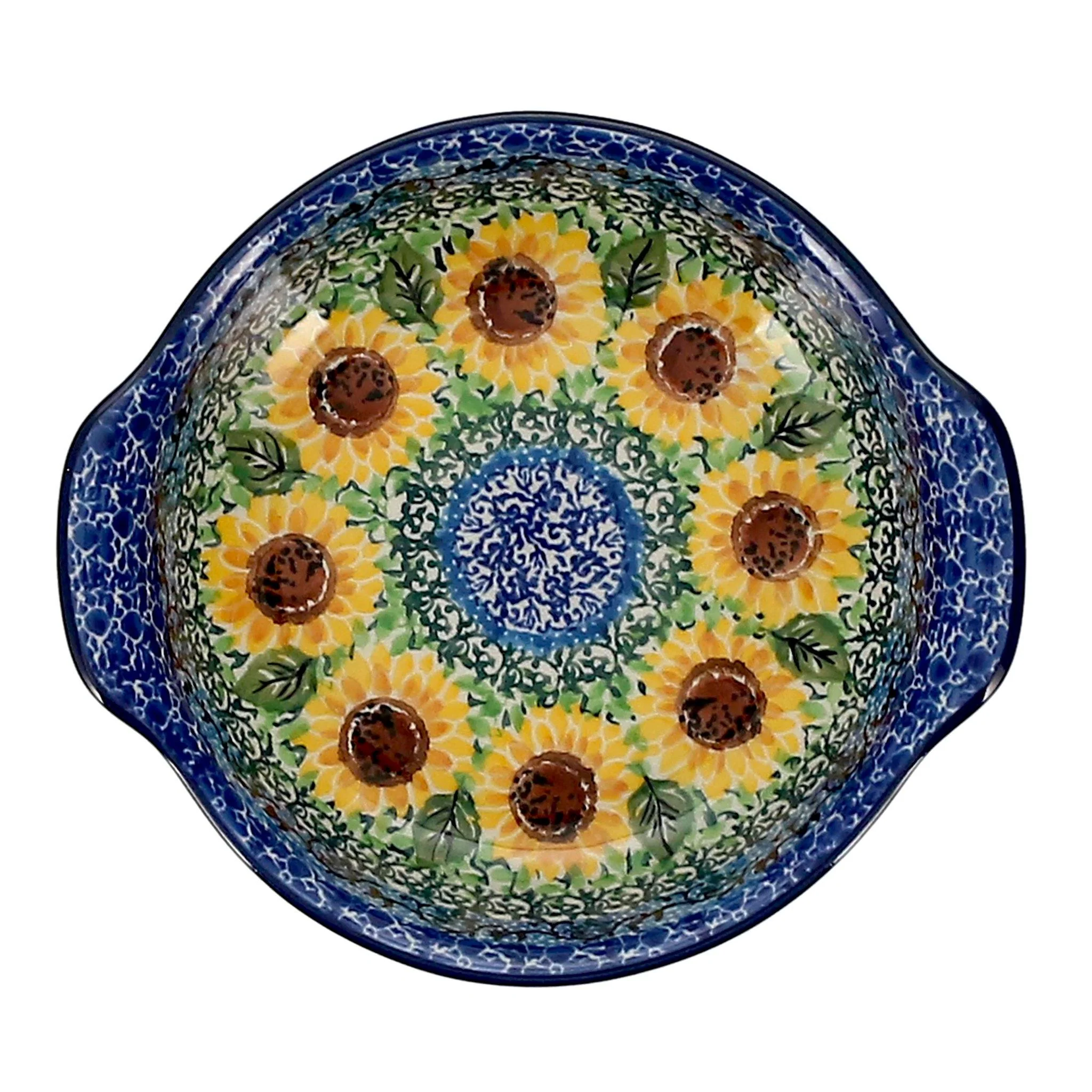 Casserole, Round, Small, 6.5" x 7.25" in "Sunflowers" by Ceramika Artystyczna | A142-U4739 - Image 2