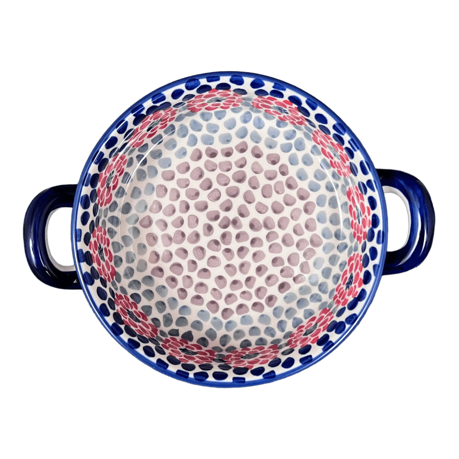 Casserole, Round, Small, 5" x 7.5" in "Falling Petals" by Manufaktura | Z153U-AS72 - Image 2