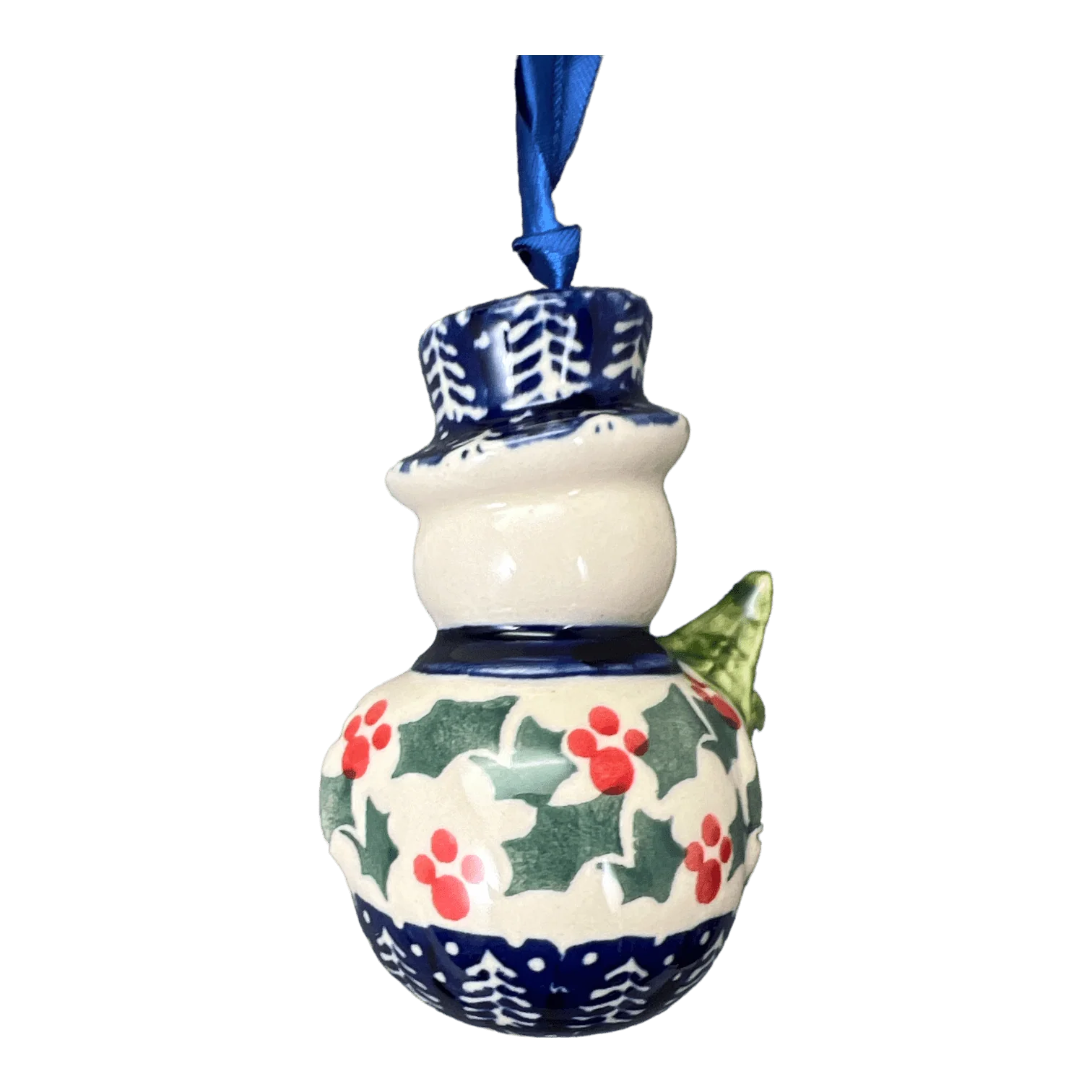 Ornament, Snowman with Tree, 2" in "Holiday Cheer" by Manufaktura | K143T-NOS2 - Image 2